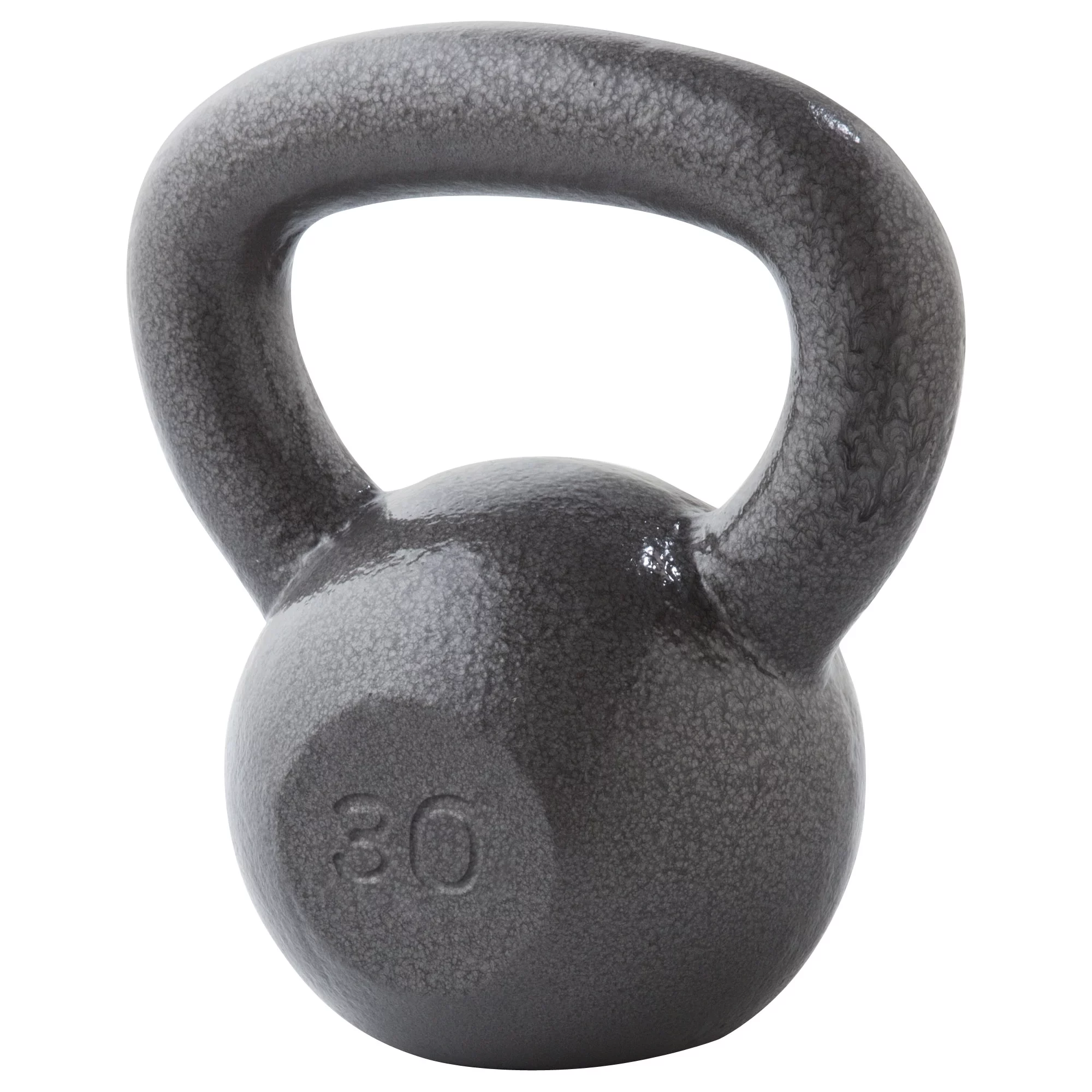 Weider, 30lb Cast Iron Hammertone Finish Kettlebell, Single - Womvr