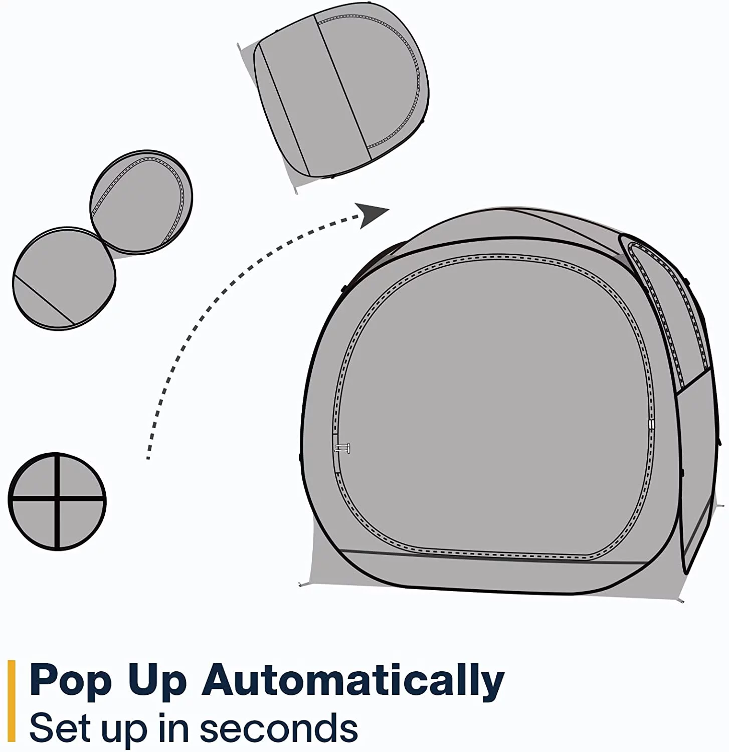 Pop-Up Weatherproof Sport Pod Tent for Camping, Fishing, and Shelter - Womvr