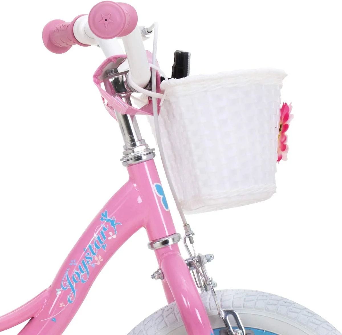 JOYSTAR Fairy Girls Bike for Toddlers and Kids Ages 5-9 Years Old Kids, 18 inch Wheels .Training Wheels Included,Pink - Womvr