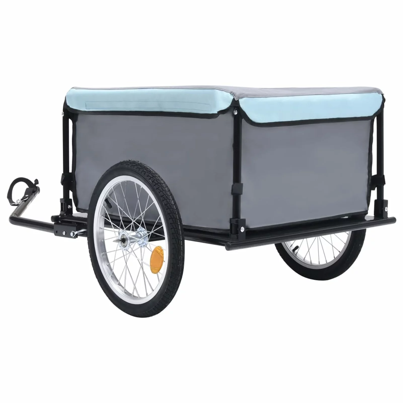 Anself Bike Cargo Trailer with Foldable Drawbar and Removable Cargo Compartment 2 Wheels Quick-Release Bike Wagon Trailer 53.5 x 28.3 x 22.8 Inches (L x W x H) - Womvr