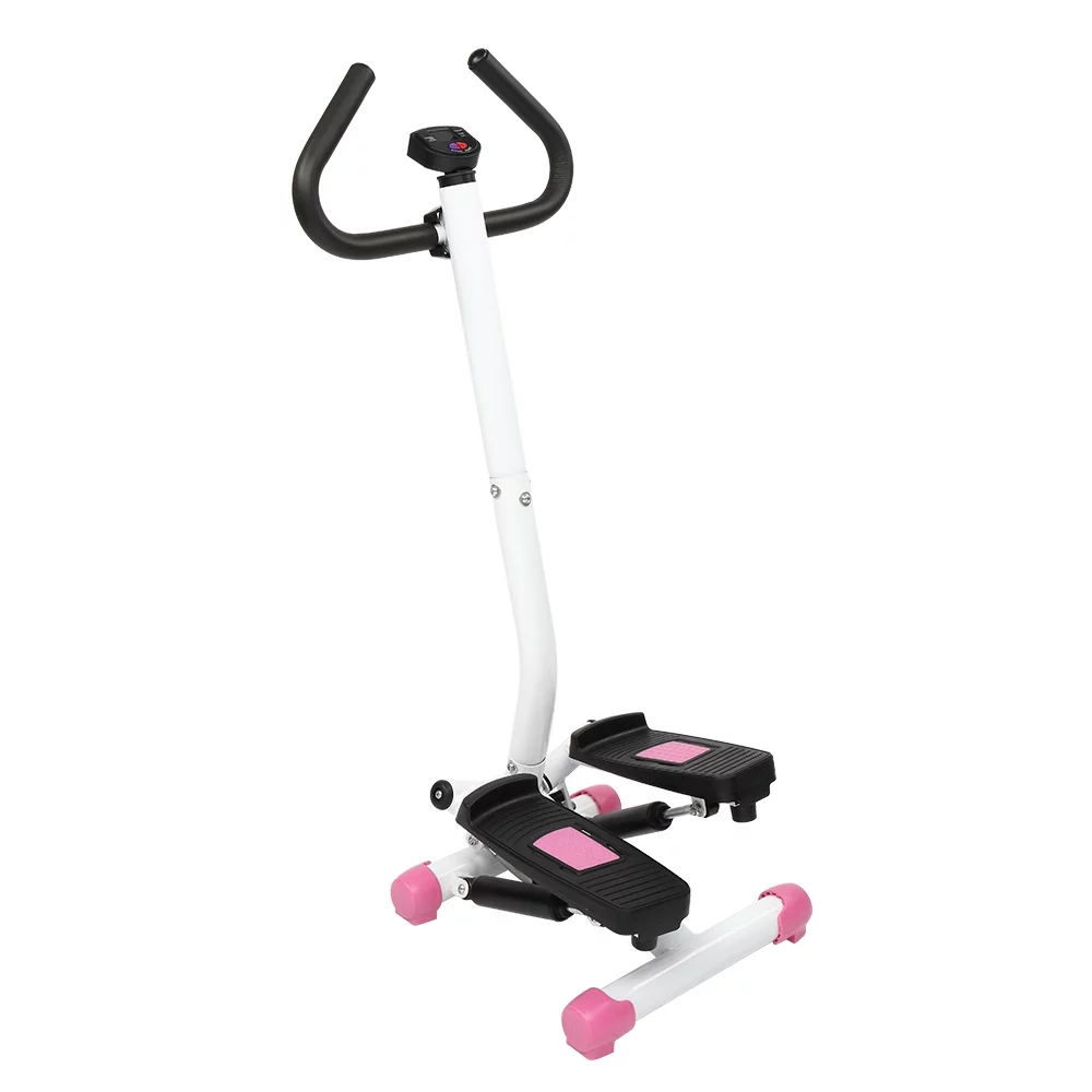 UBesGoo Mini Aerobic Stepper, Stair Climber Twist Fitness Machine with handle, Pink - Womvr