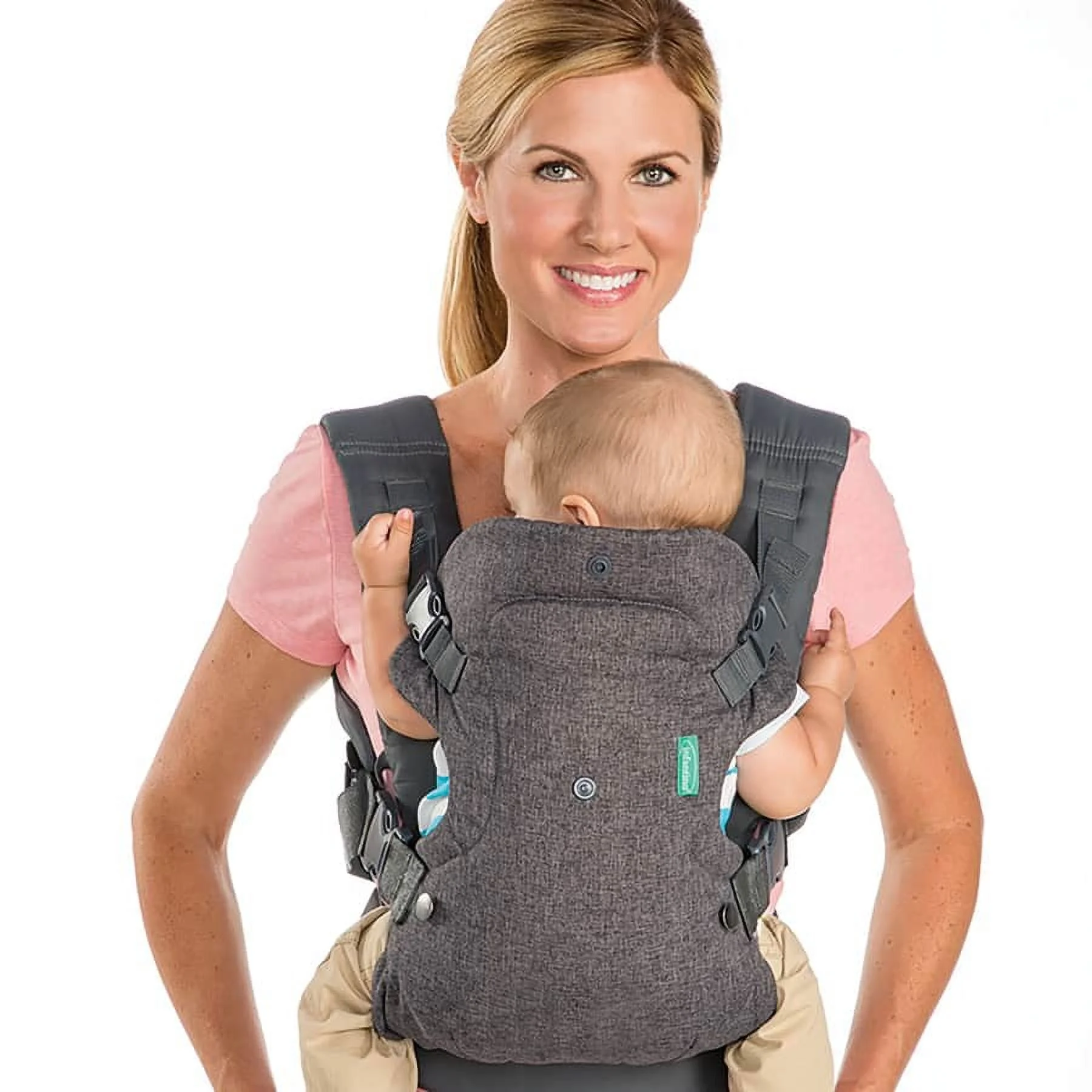Infantino Nature & Nurture Convertible Baby Carrier, 4-Position, 8-32lbs, 0-9 Months, Sandy Tan - Womvr