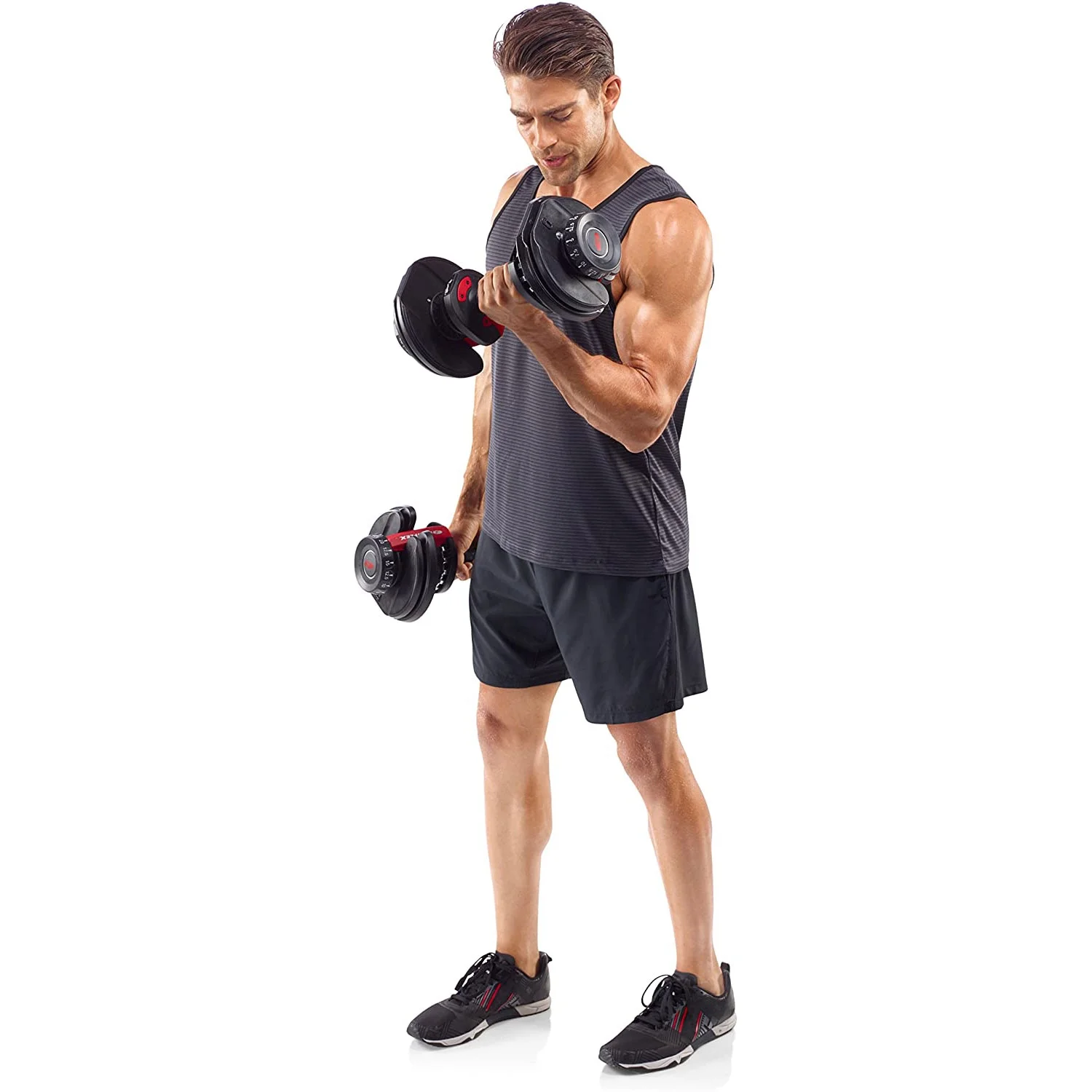 BowFlex SelectTech 552 Dumbbells, Adjustable, Pair, Free 2-Month JRNY Membership - Womvr