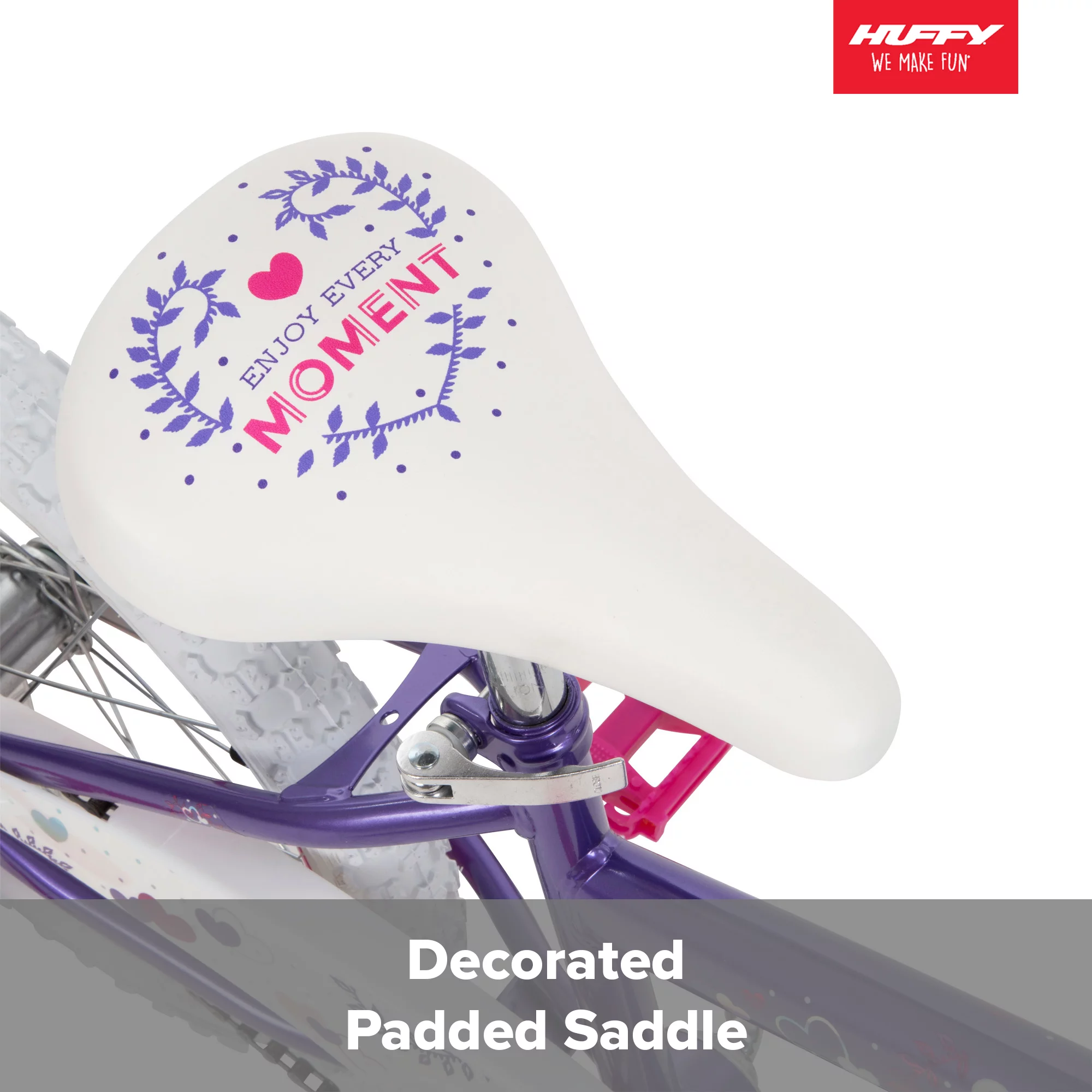 Huffy 18 in. Sea Star Kids Bike for Girls Ages 4 and up,Child, Metallic Purple - Womvr