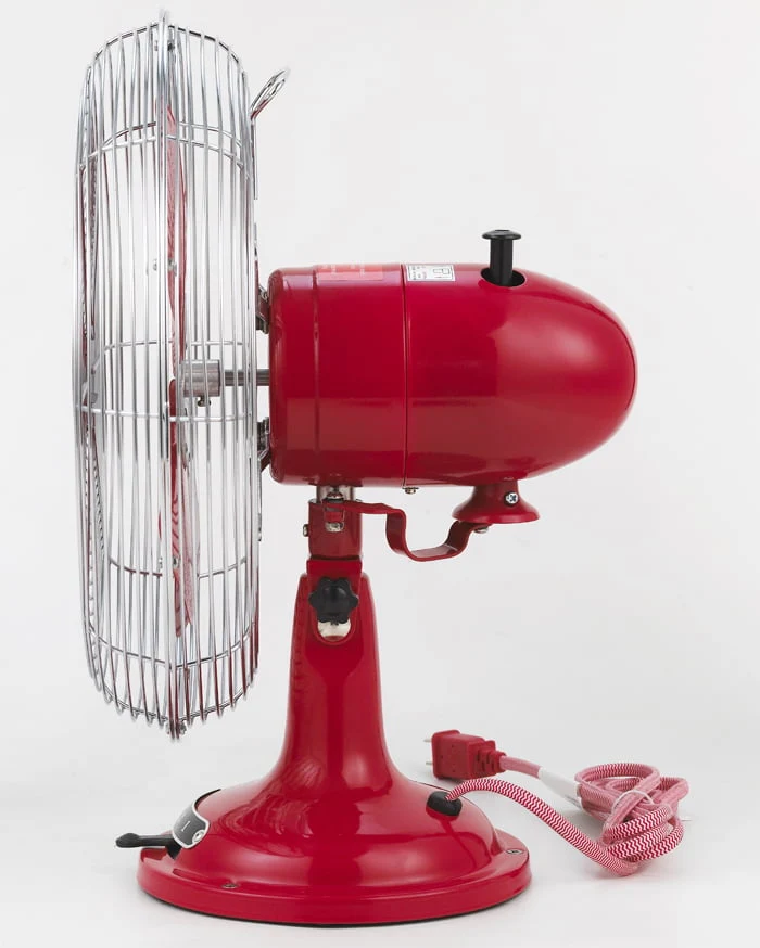 Better Homes & Gardens New 12 inch Retro 3-Speed Metal Tilted-Head Oscillation Table Fan Gold - Womvr