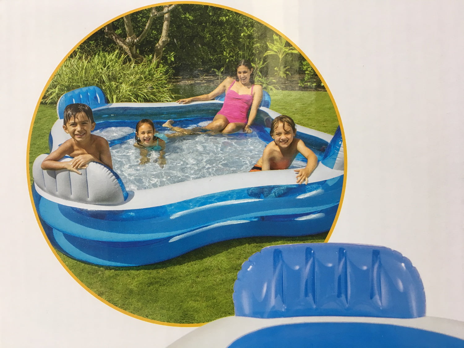 Intex 56475EP Swim Center Family Lounge Inflatable Pool 90
