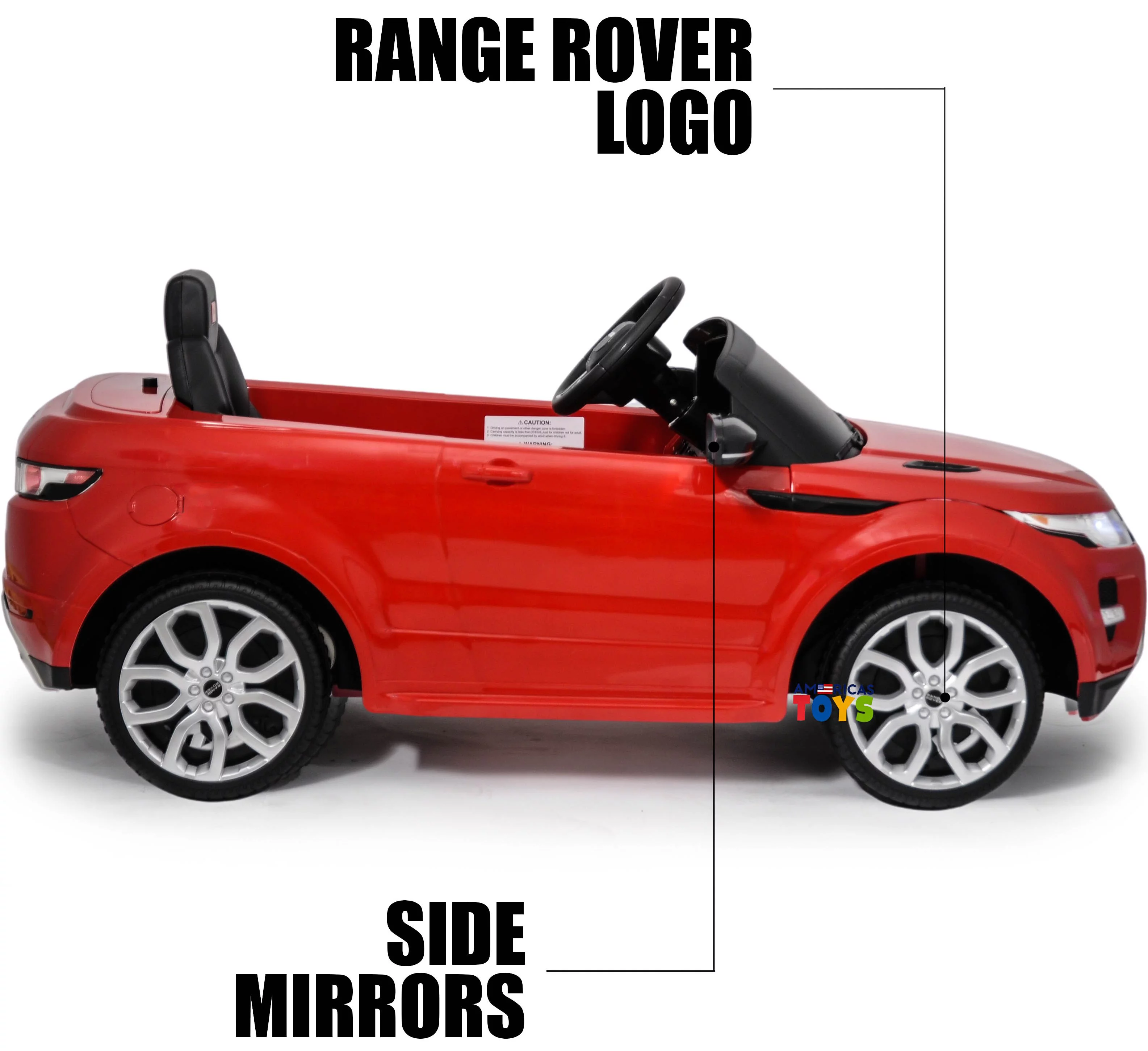 Range Rover White 12 V Evoque Powered Ride-On with Remote Control - Womvr