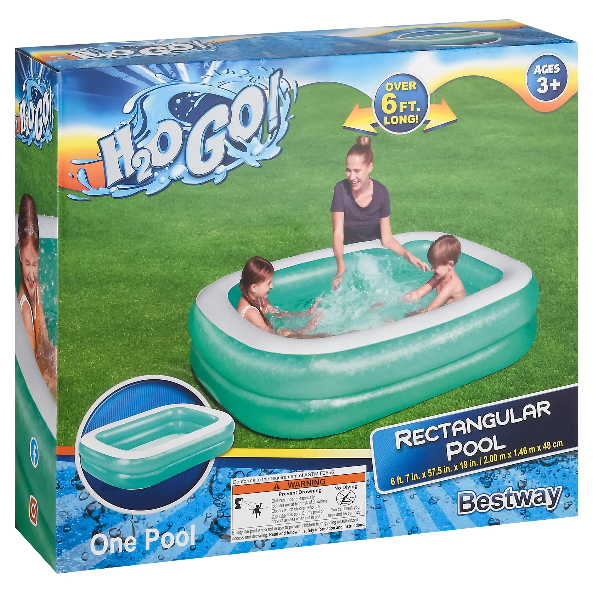 H2ogo! Bestway Rectangle Pool 79