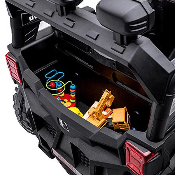 TOKTOO 24V Ride on Car, 4WD Powered Ride on UTV with Remote Control & Trunk Storage Space,  1 Seater Kid Car for Boys Girls -Blue - Womvr