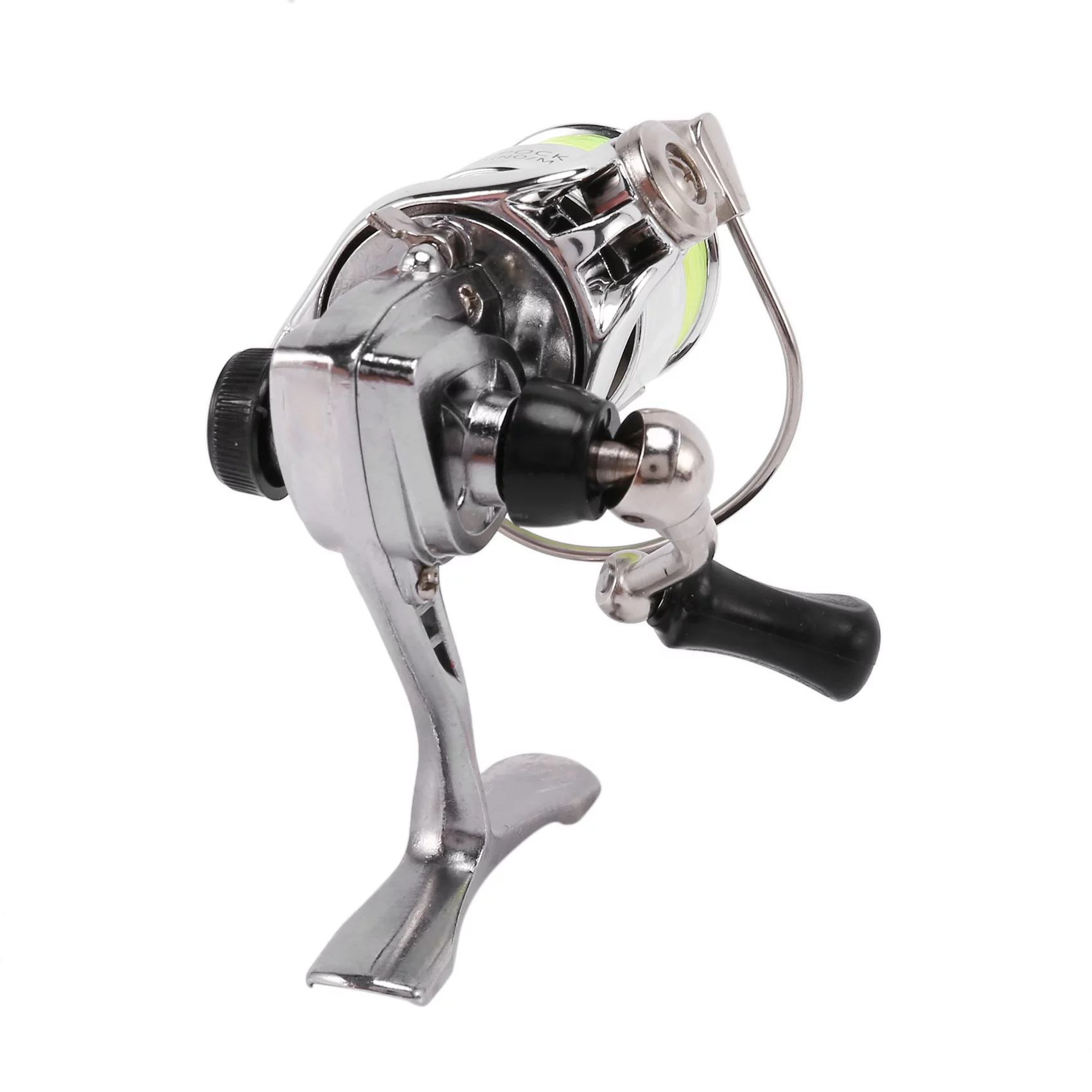 2X Mini 100 Pocket Spinning Fishing Reel Fishing Tackle Small Spinning Reel 4.3:1 Metal Wheel Small Reel - Womvr