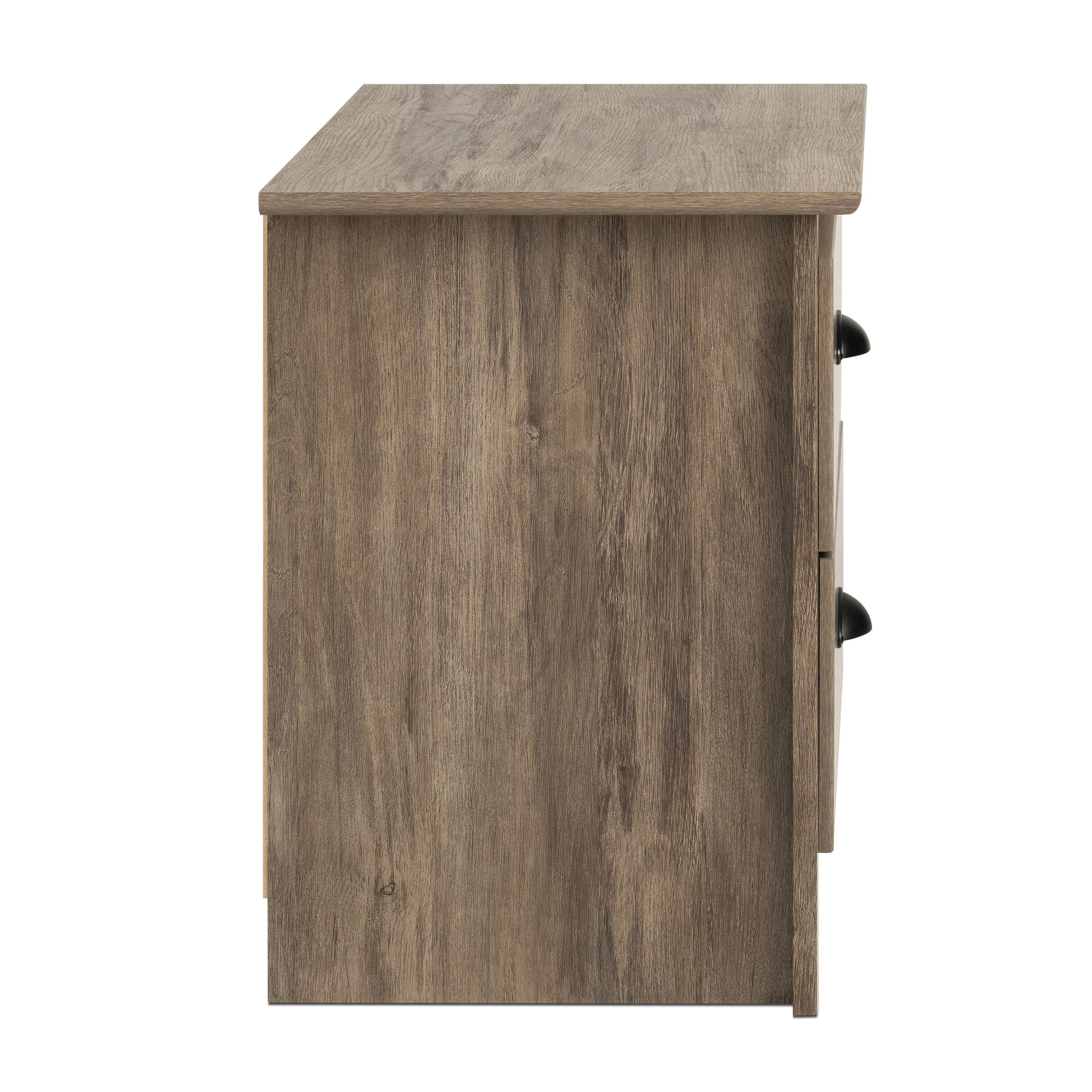 Prepac Salt Spring Coastal Bedroom Night Stand. 2-Drawer. Drifted Gray - Womvr