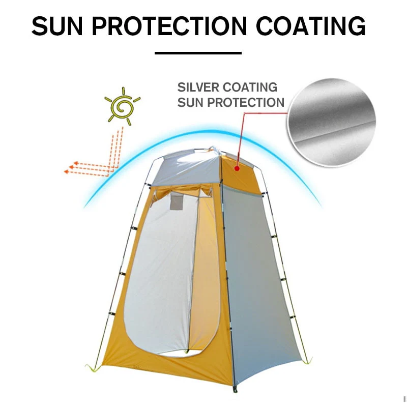Novashion Instant Shower Tent, 6FT Tall Portable Utilitent Outdoor Privacy Tent for Camping/Biking/Toilet/Shower/Changing/Beach, Spacious Sun Rain Shelter Tent - Womvr