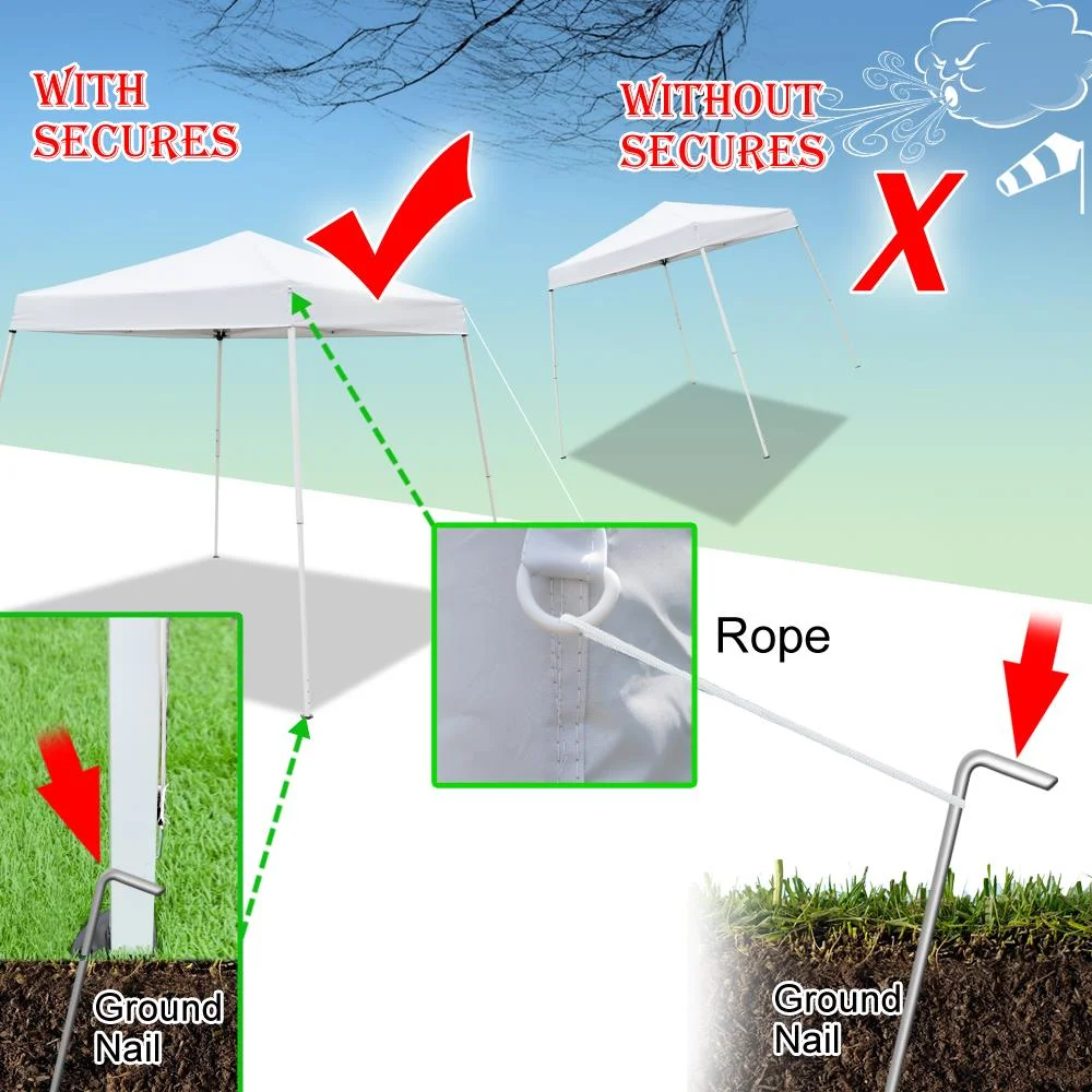 Winado  6.5 x 6.5ft Ez Pop Up Gazebo Canopy Tent for Outdoor Waterproof Party Wedding 4 Sidewalls Green - Womvr