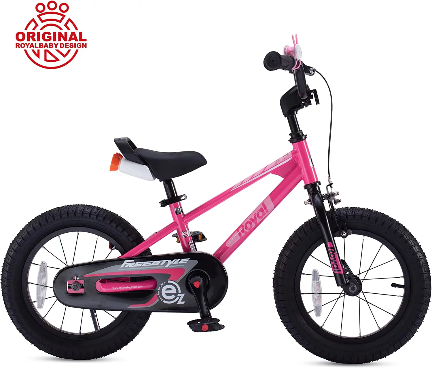 RoyalBaby EZ Kids Bike Easy Learn Balancing to Biking 16 Inch Balance & Pedal Bicycle Instant Assembly for Boys Girls Ages 4-7 Years Green - Womvr