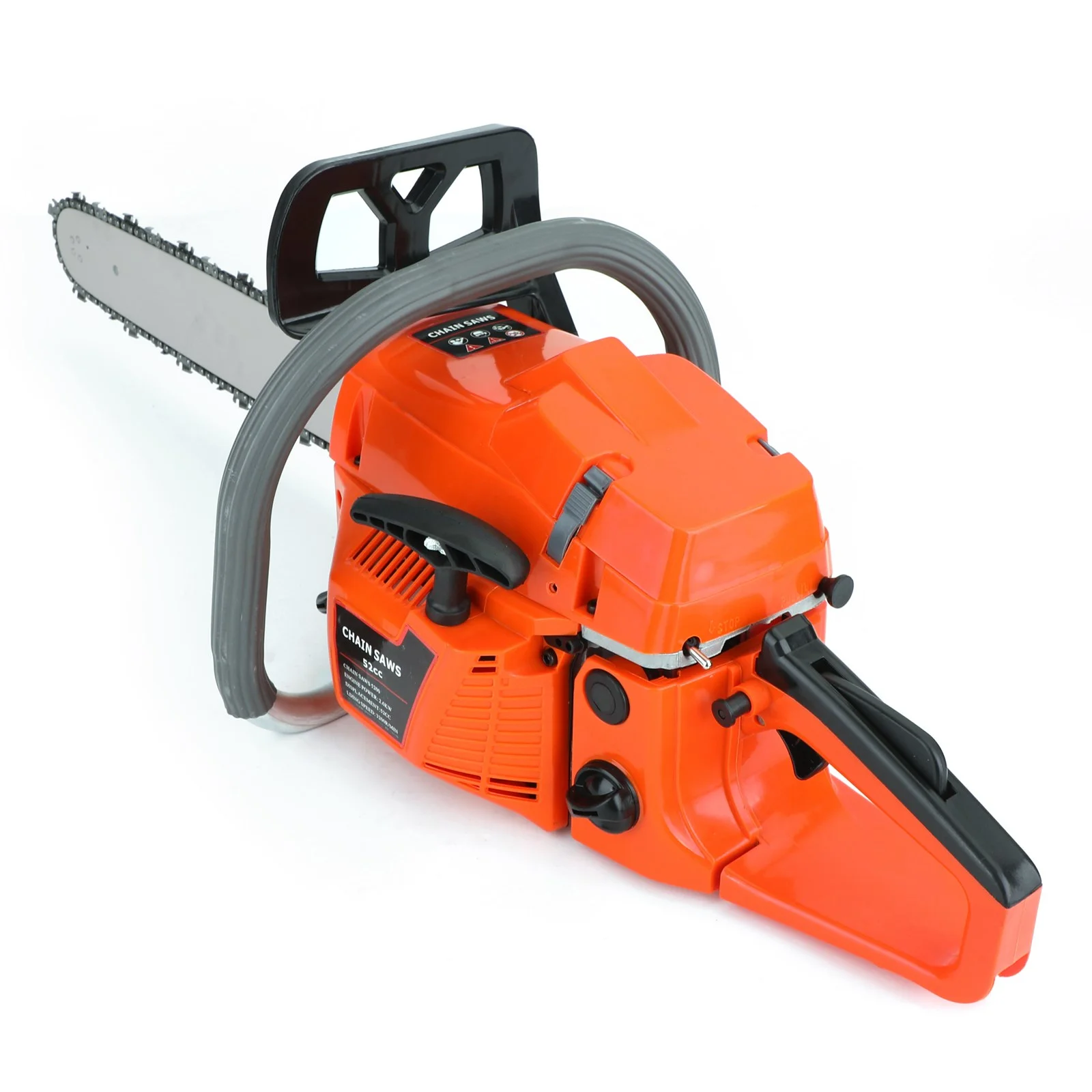 TOPTENG Gasoline Chainsaw with 22 in. Bar 52CC Engine 2-Cycle Gas Powered Chainsaw for Farm/Garden/Ranch/Firewood - Womvr