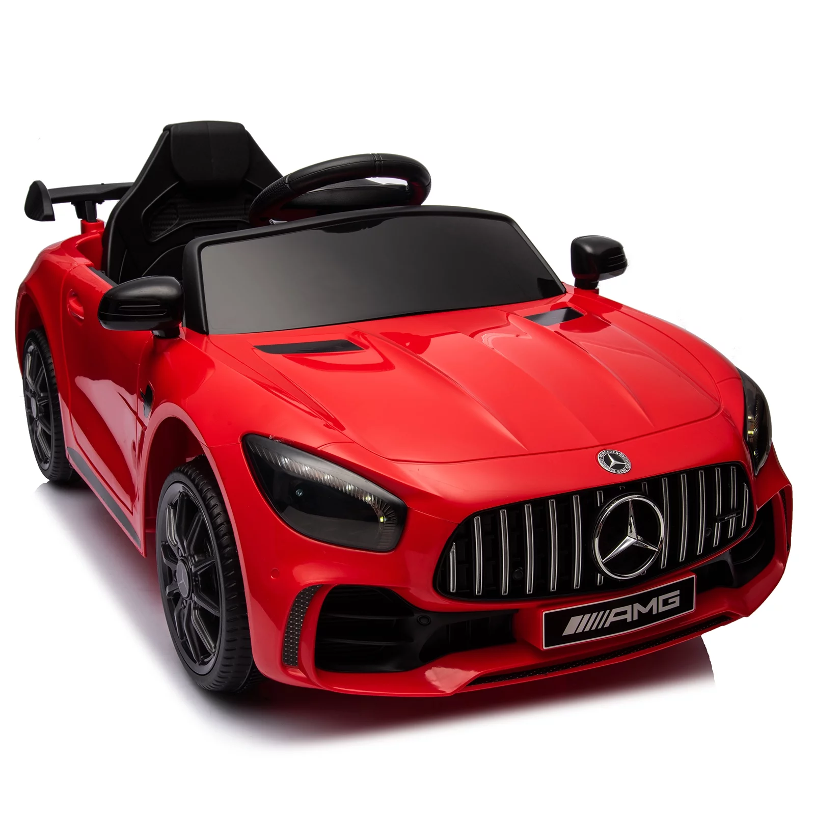 Mercedes Benz Kids Electric Car, Kids Ride on Cars with Remote Control, 12V Ride on Toys for Kids, Battery Powered Kids Electric Vehicles, Kids Electric Car for 3-5 Boys Girls Birthday Gifts, Red - Womvr