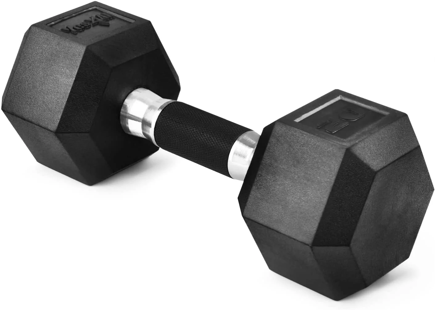 Yes4All 50 lbs Hex Rubber Grip Dumbbell Weight Set, Single - Womvr