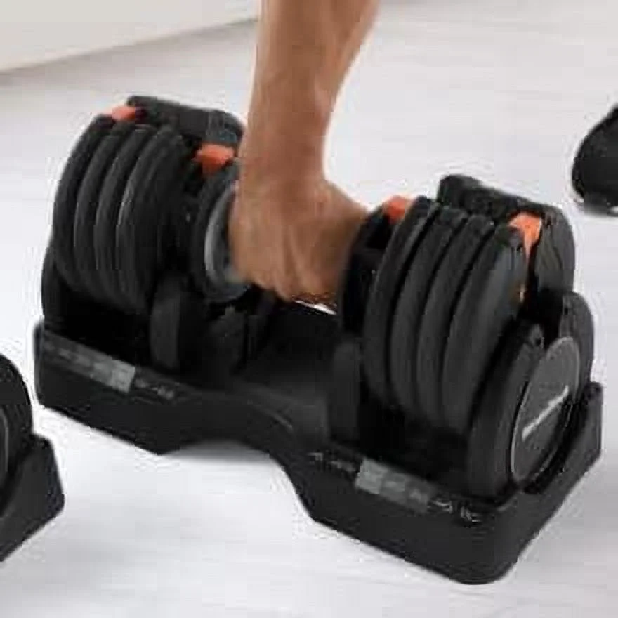 NordicTrack 55 lb Select-a-Weight Dumbbell Pair, Black - Womvr