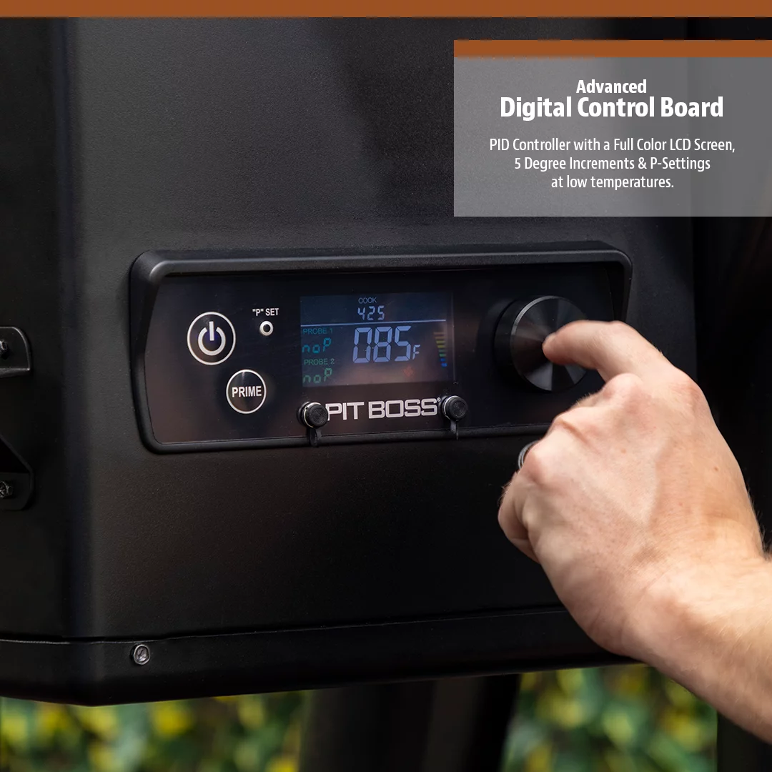 Pit Boss Lexington 500 Sq in Wood Fired Pellet Grill and Smoker �C Onyx Series - Womvr