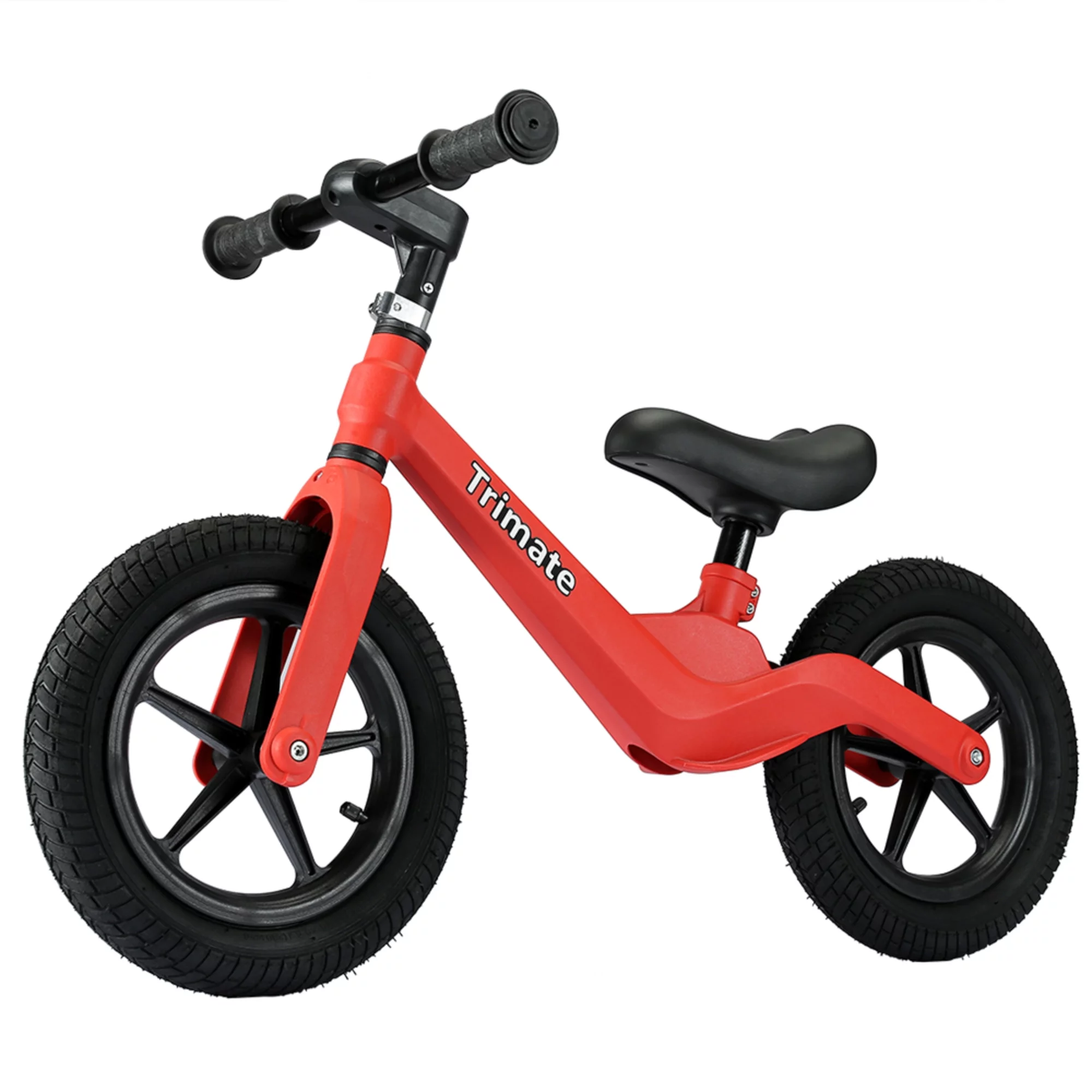 Trimate Toddler Balance Bike, Red - No Pedal Sport Bike for 3-5 Year Olds, 12