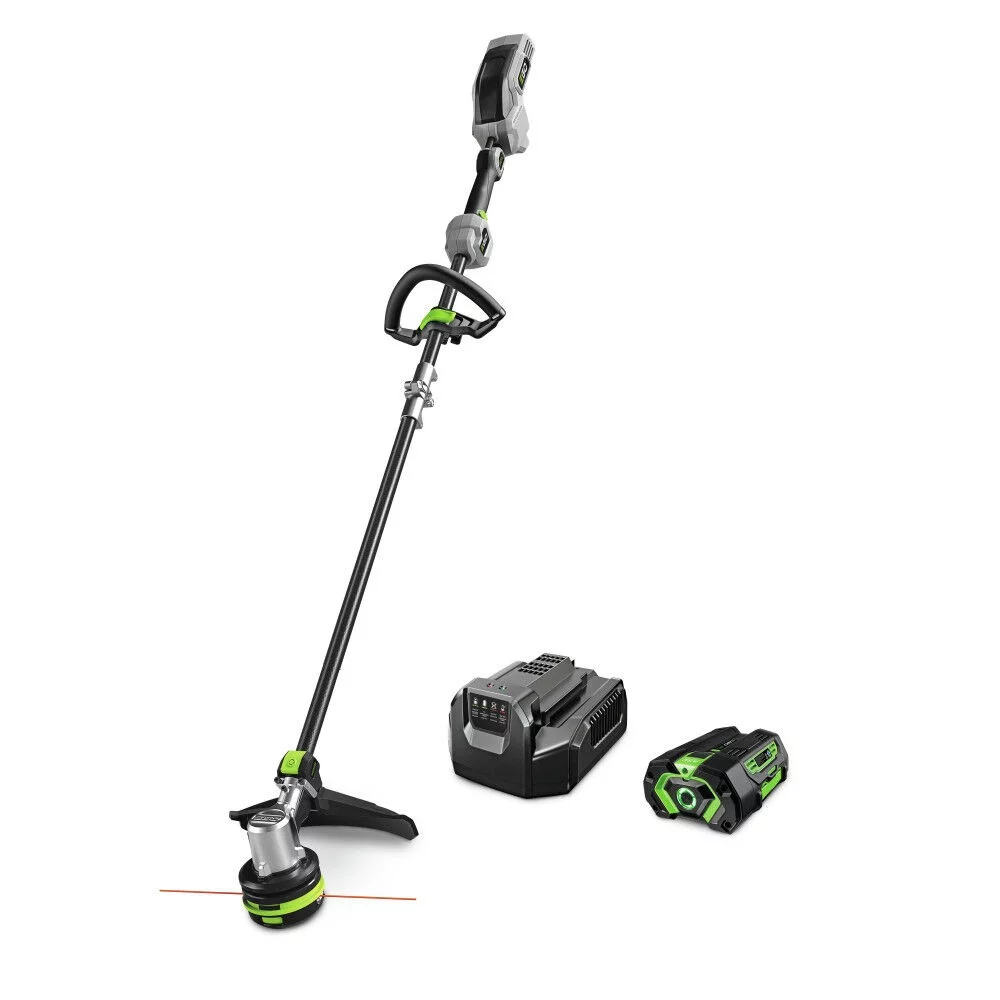 EGO ST1523S 56V Brushless Lithium-Ion 15 in. Cordless POWERLOAD String Trimmer with Carbon Fiber Shaft Kit (4 Ah) - Womvr