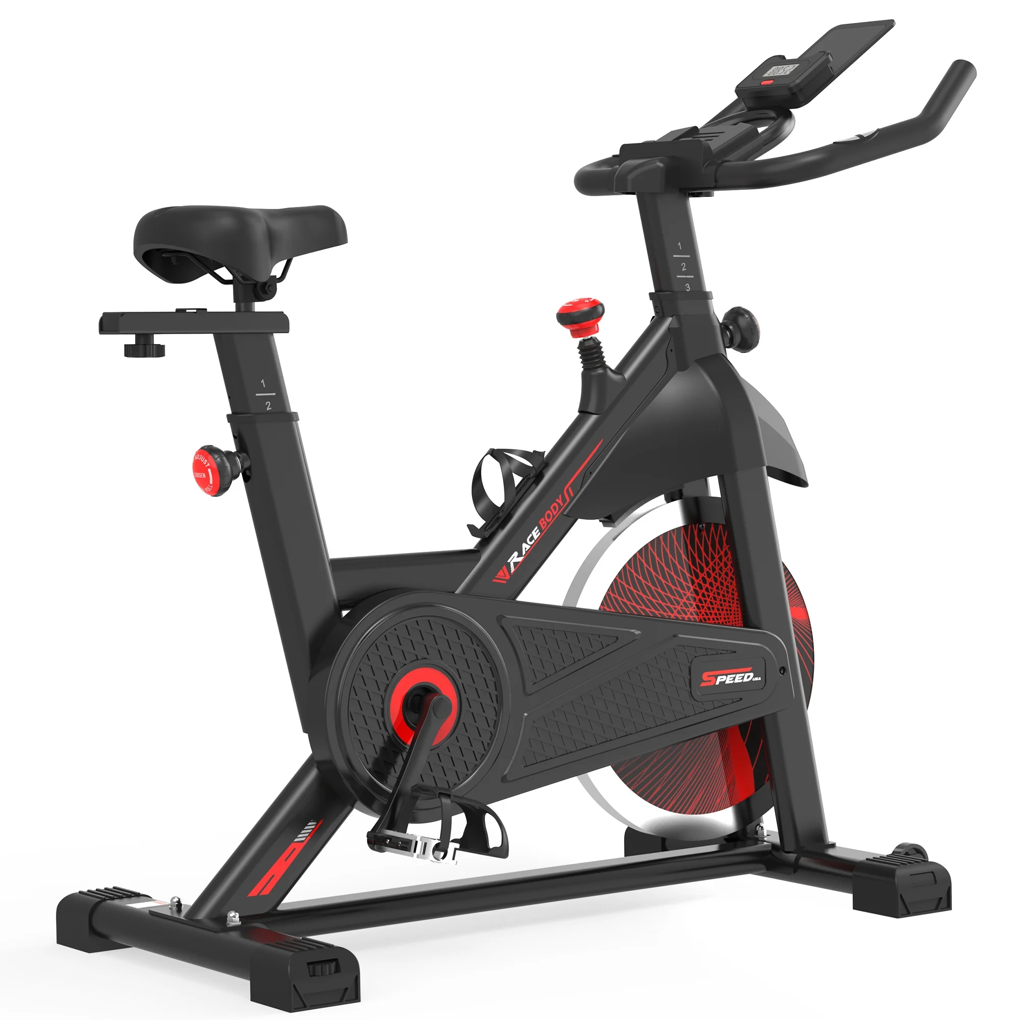 Aukfa Exercise Bike, Magnetic Resistance/Brake Pad Indoor Cycling Bike Stationary for Home Gym Workout - Womvr