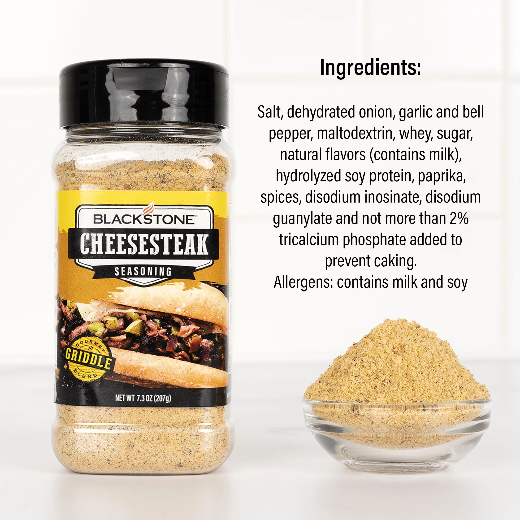 Blackstone Cheesesteak Seasoning, 7.3 oz - Gluten-Free - Womvr