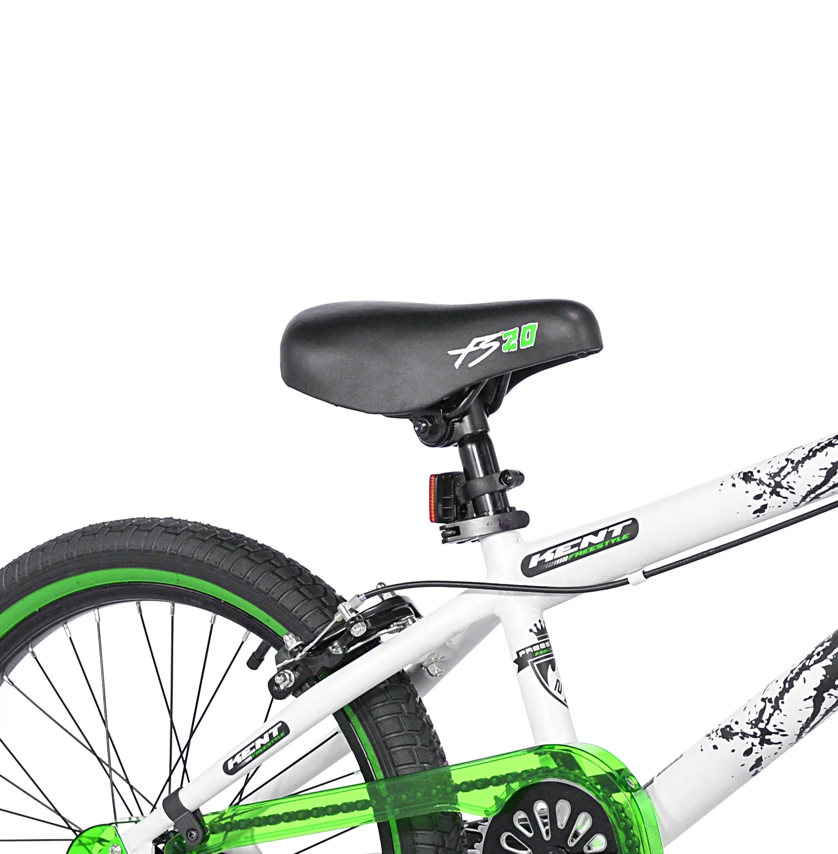 Kent 20 In. Ambush Boy's BMX Bike, Black with Blue and white accents - Womvr