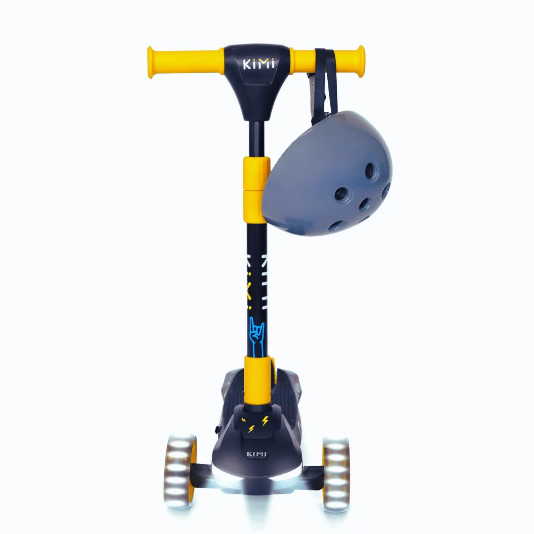 Kimi Kids 3-Wheel Electric Scooter, Ages 2-9, 5Mph, Lights, 10 Miles Range - Womvr