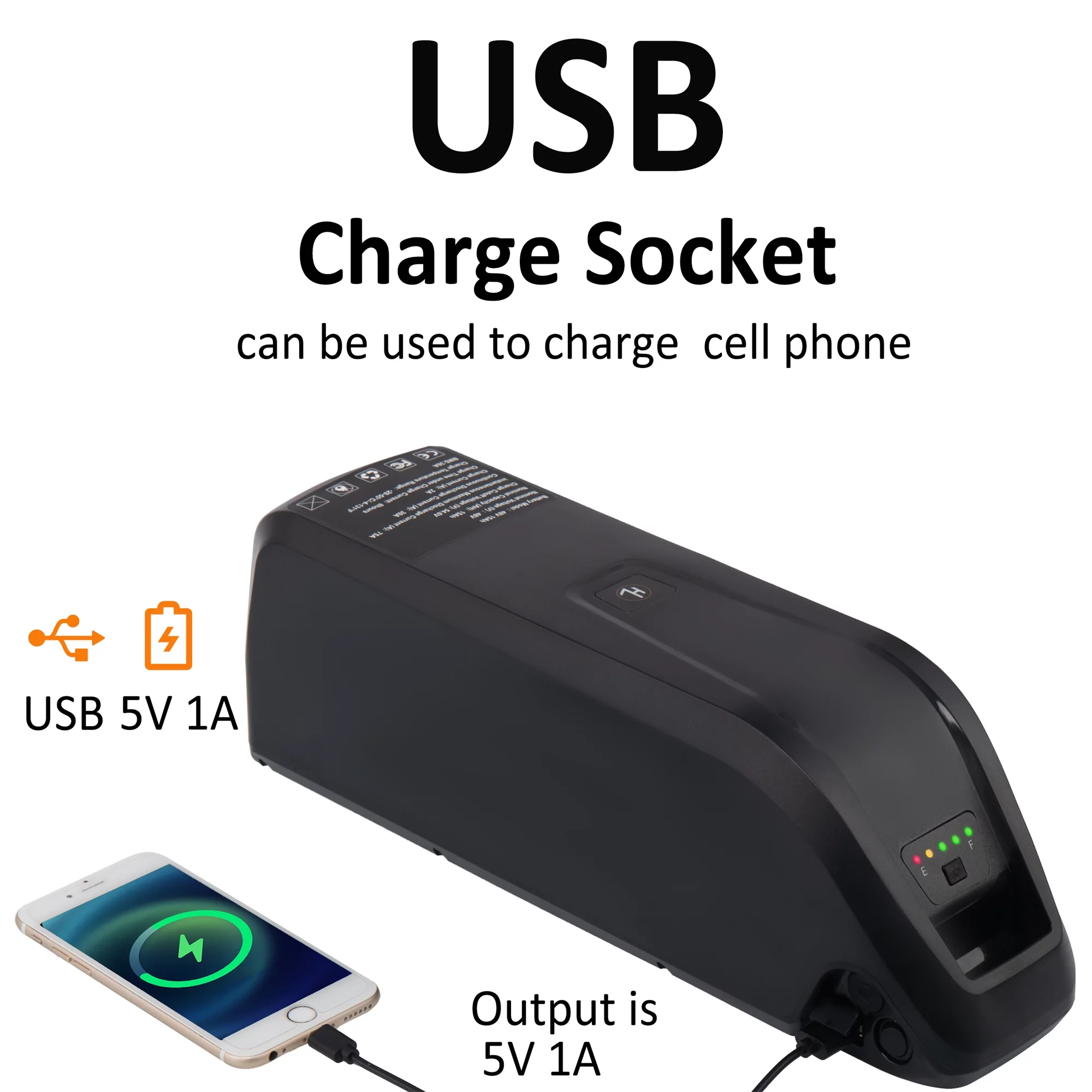 YxYhCool Ebike Battery 48V 10Ah Lithium Battery with Charger 48V Battery for Electric Bike Tricycle - Womvr