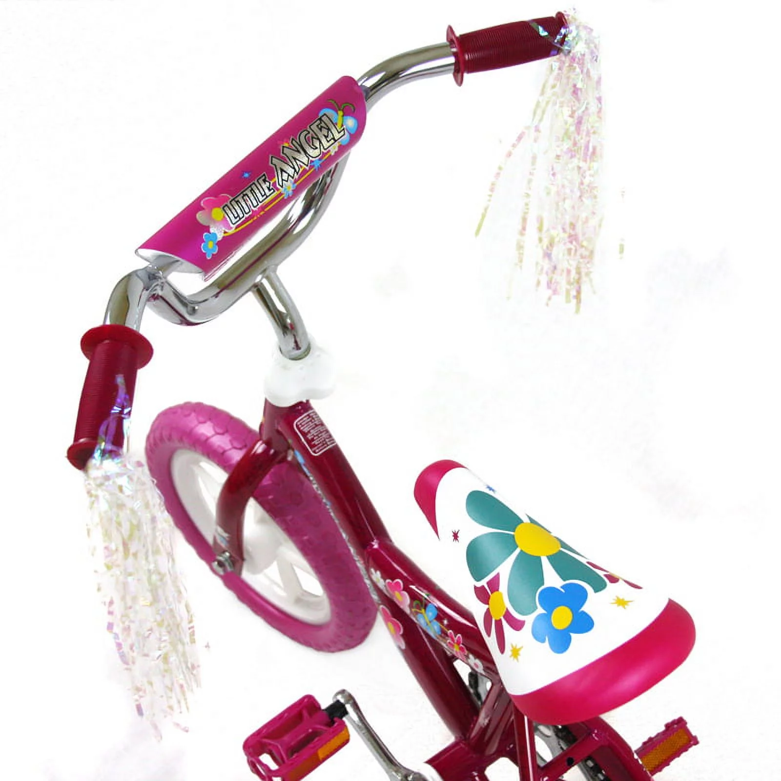 Little Angel Flower 12-inch Girls Bike (Pink) - Womvr