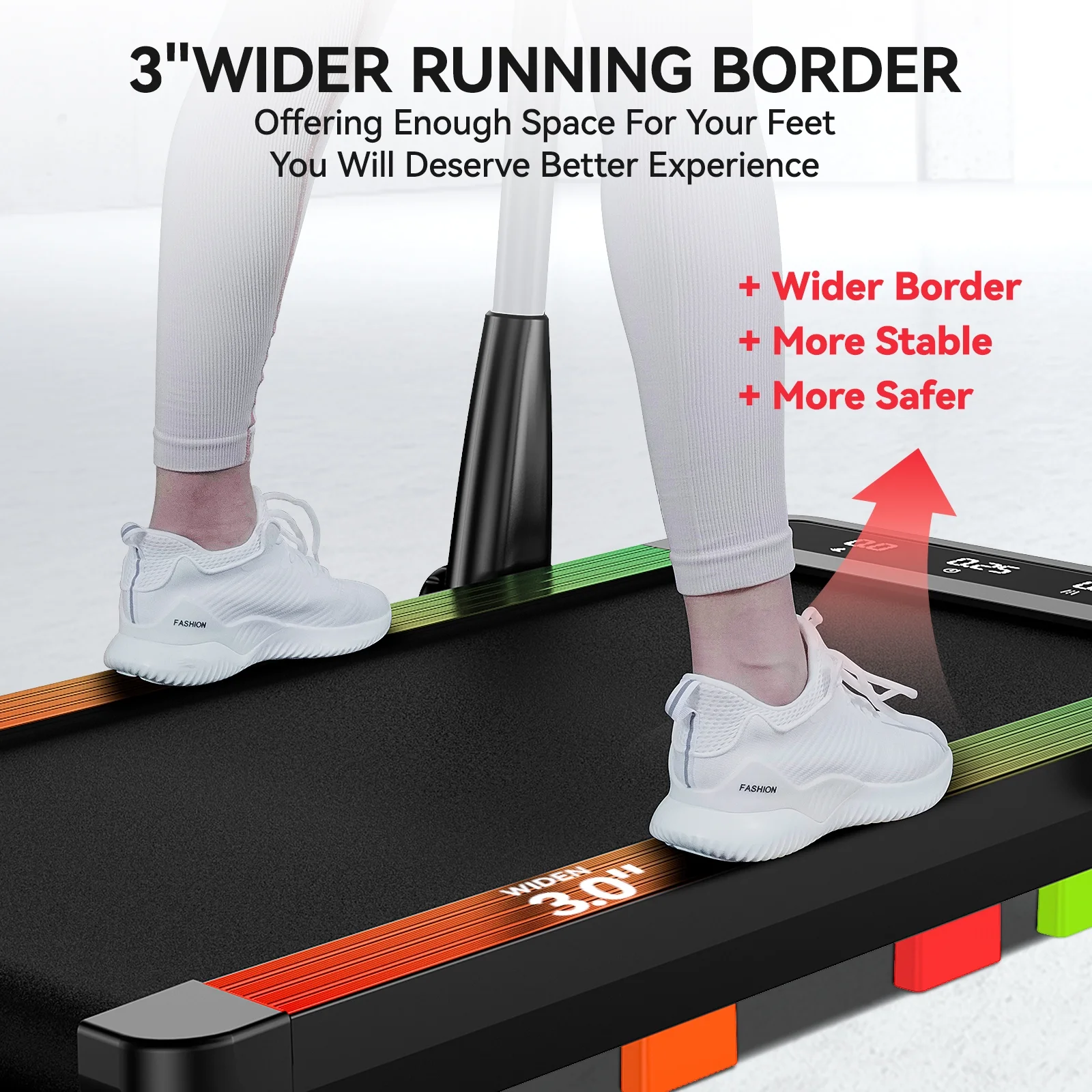 Pooboo 2 in 1 Under Desk Treadmill Black 2.5HP Folding Treadmill Walking Jogging Machine with App & Remote Control Led Touch Screen Walking Pad for Office Home Use 265lbs - Womvr