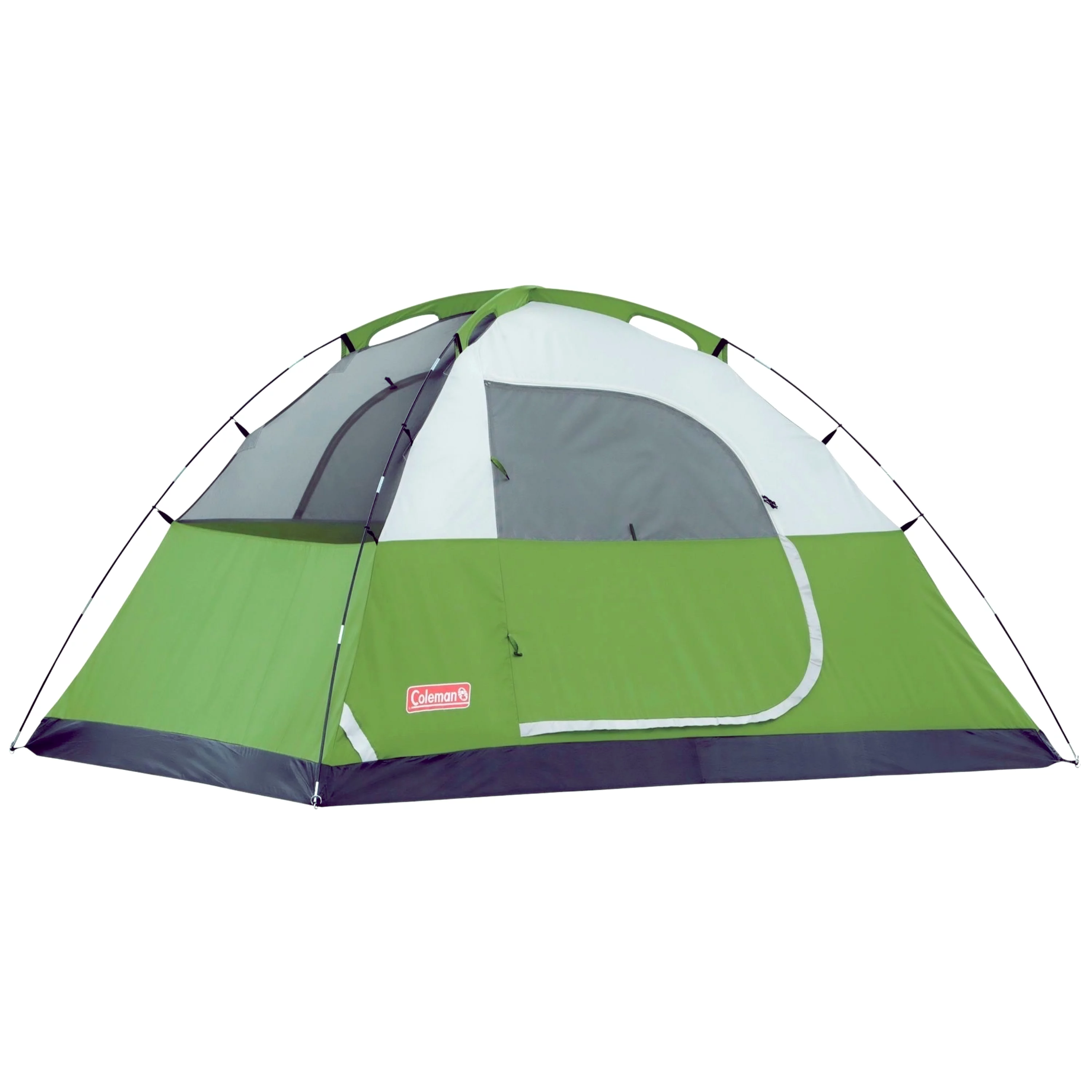 Coleman Sundome 2-Person Weatherproof Dome Tent with E-Port, 1 Room, Green - Womvr