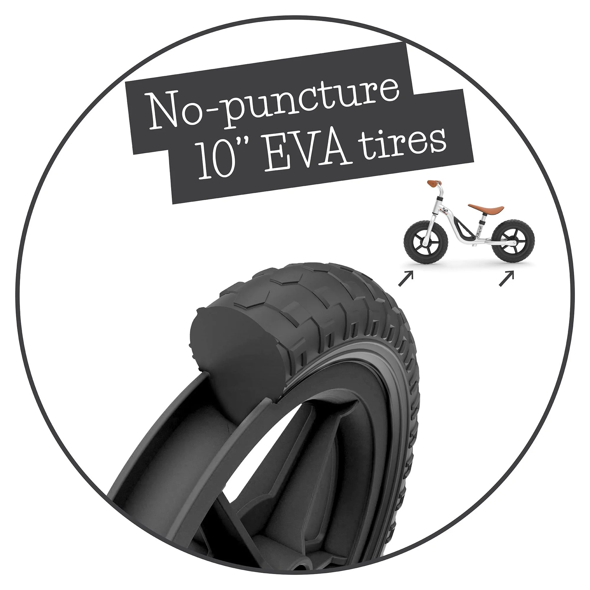 Chillafish Charlie lightweight toddler balance bike with carry handle, adjustable seat and handlebar, puncture-proof 10-inch wheels, for kids 18-48 months, Red - Womvr