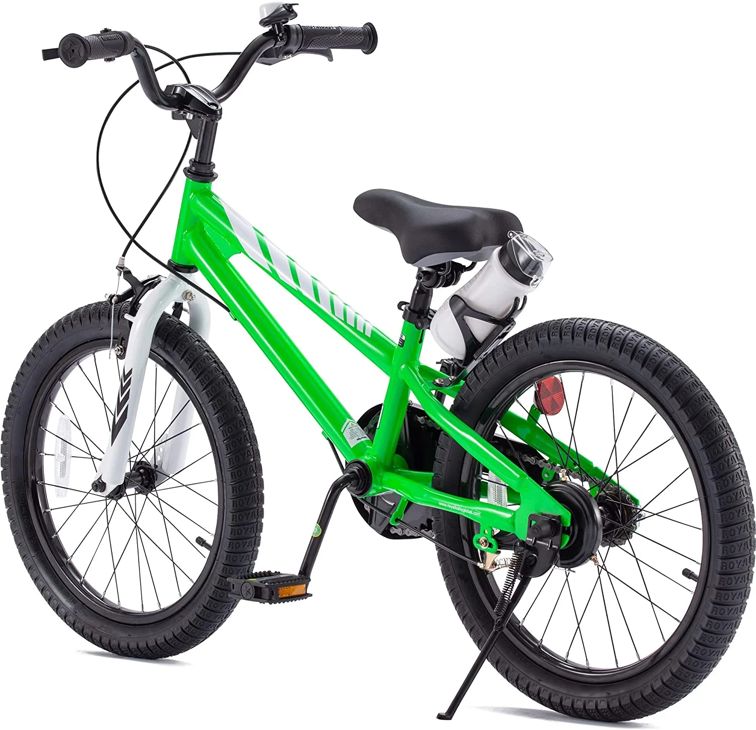 Royalbaby BMX Freestyle 18 In Kid's, Boys and Girls Bike with Two Hand Brakes, Blue - Womvr
