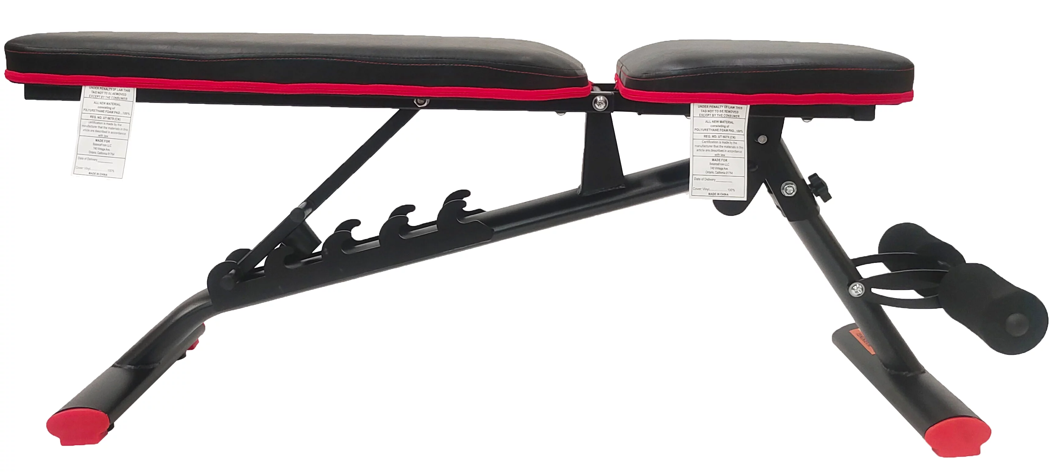 BalanceFrom Heavy Duty Adjustable and Foldable Utility Weight Bench, Lite, 800-Pound Capacity - Womvr
