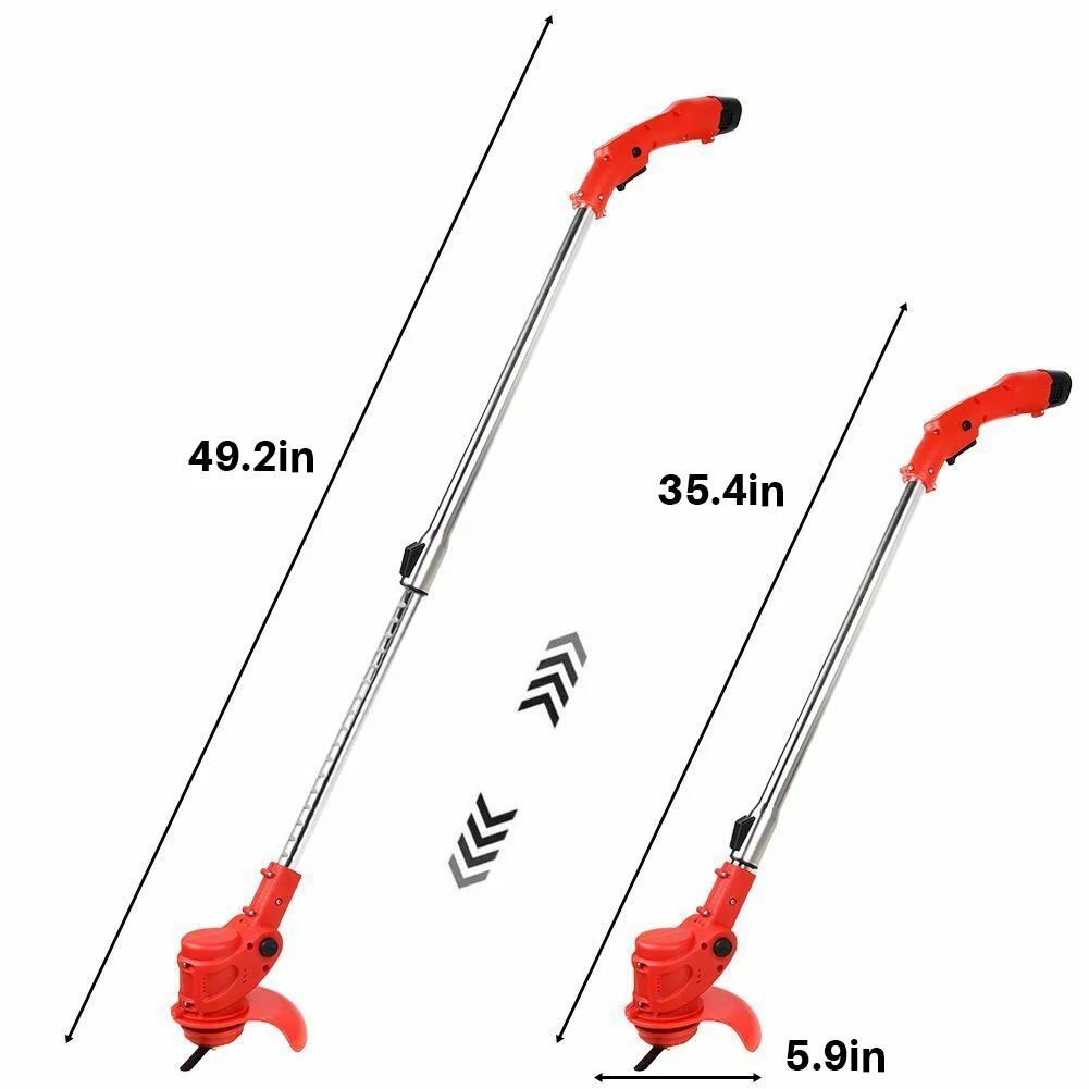 2Z Electric Cordless String Grass Trimmer ,12V 450w Weed Eater Lawn Mower for Garden Yard Lawn Trimming/Pruning,1 Charger - Womvr