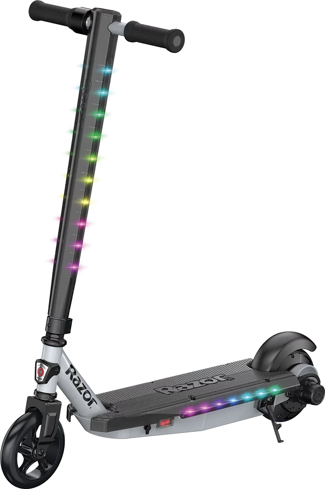 Razor Power Core E90 Lightshow – Electric Scooter for Kids Ages 8+, up to 10 mph, Multi-Color LED Lights - Womvr