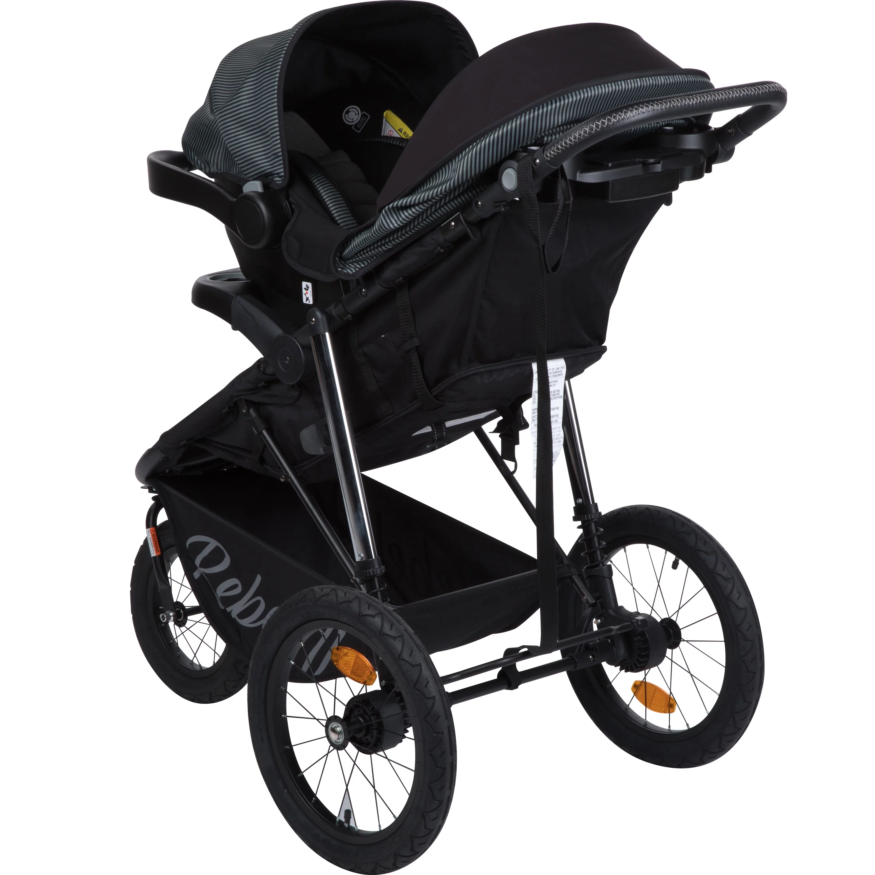 Monbebe Rebel II  All in One Travel System Stroller with Rear-Facing Infant Car Seat, Soho - Womvr