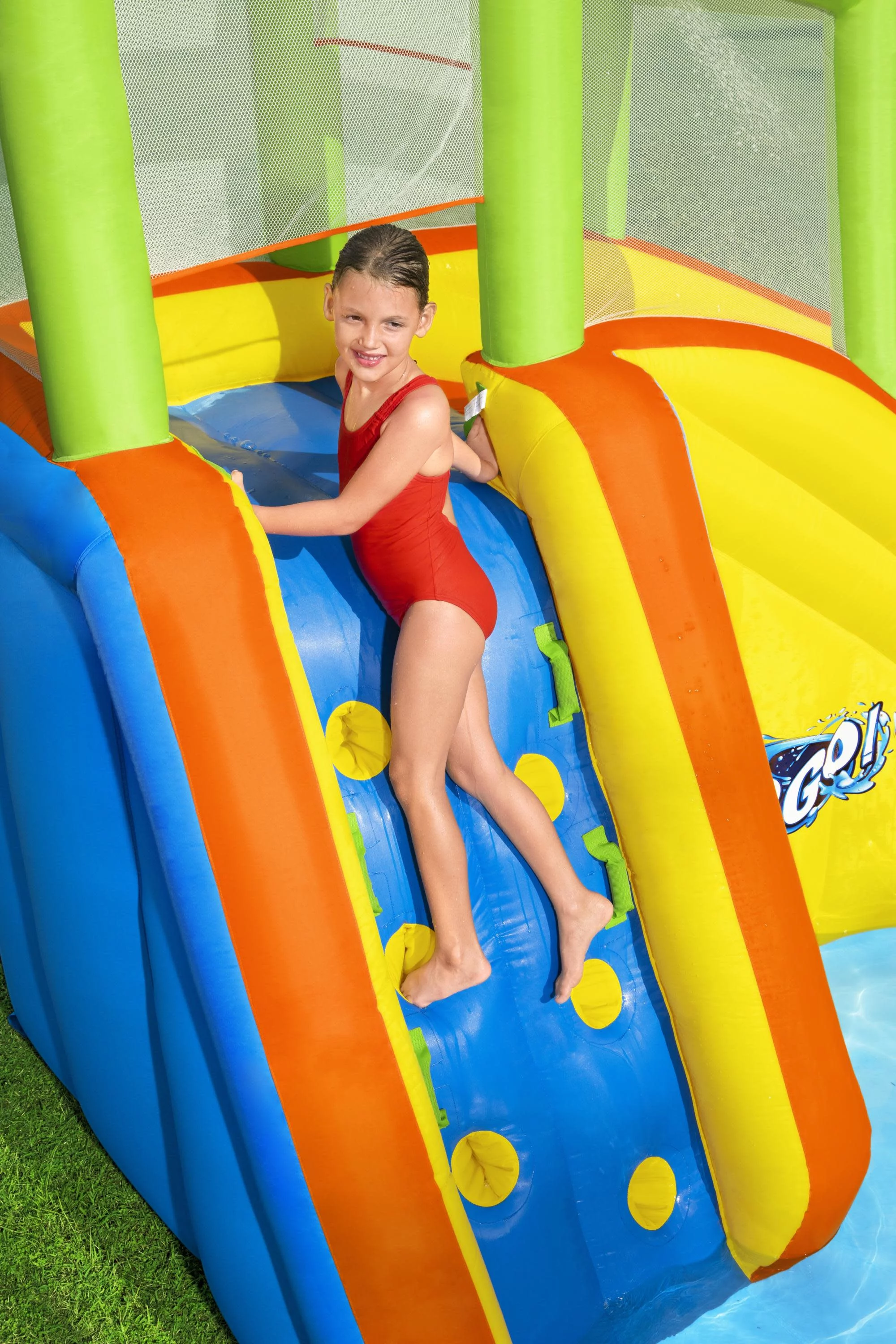 H2OGO! Cascade Cove Kids Inflatable Water Park 16' 3