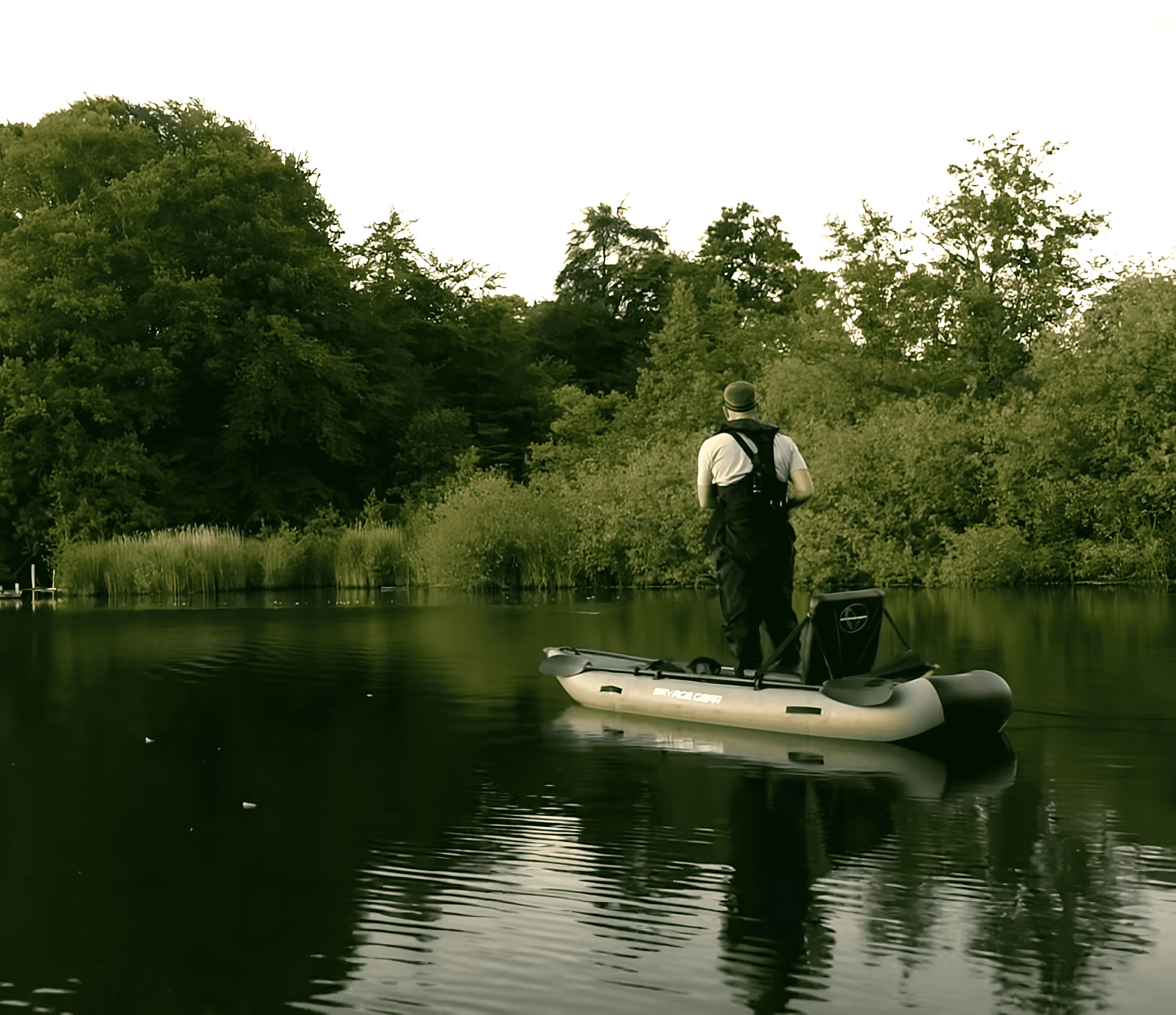 Inflatable Kayak Fishing Boat Set with Aluminum Alloy Seat, Pump, Paddle, Repair Kit, and Fin - Durable PVC Construction - Lightweight Design - Ideal for Fishing and Recreation - Grey - Womvr