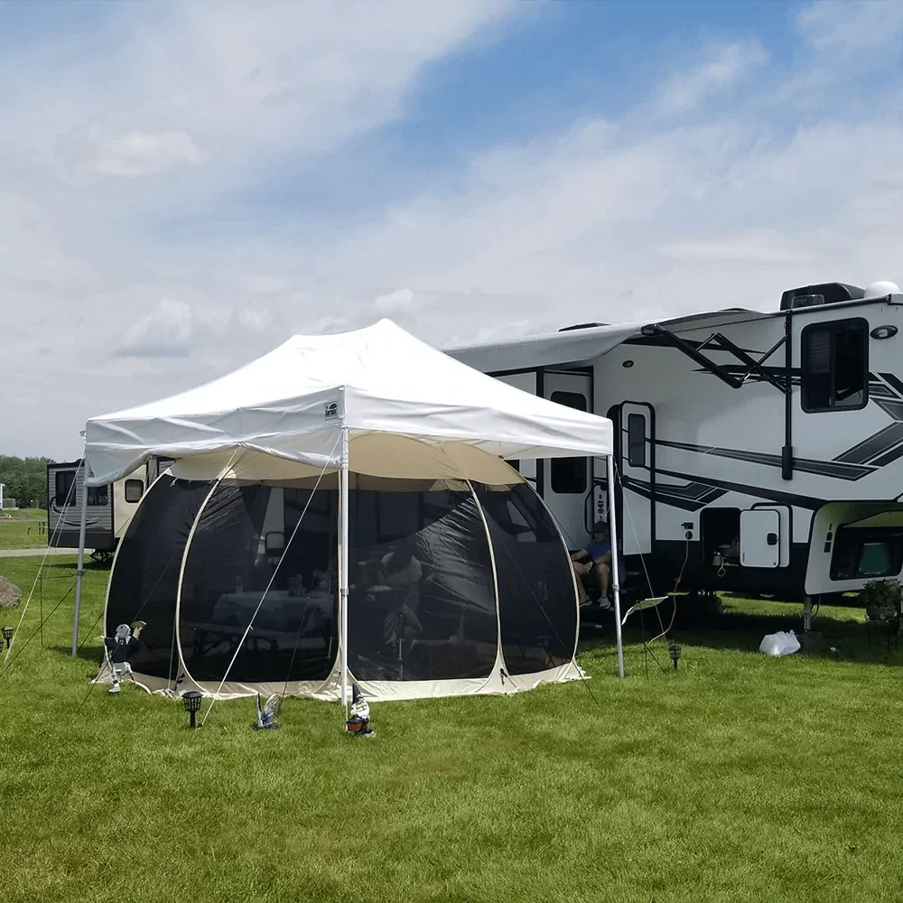 Screen House Tent Gazebo Pop Up Instand Canopy 6'X6' - Womvr