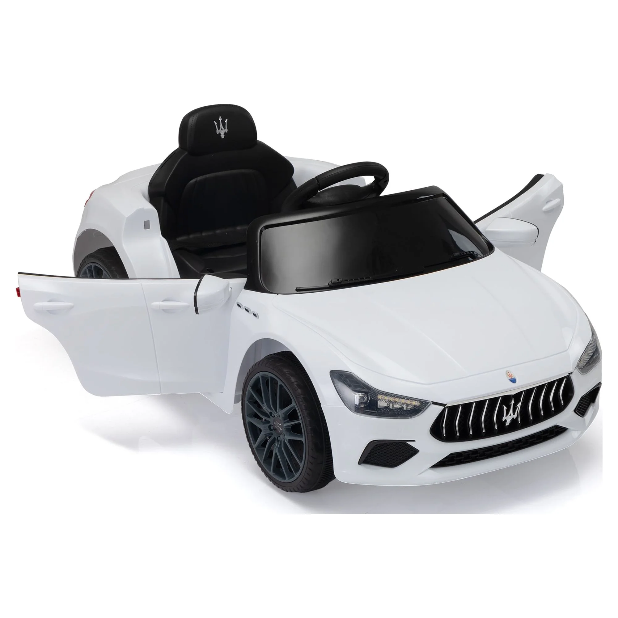 12V Maserati Licensed Kids Ride on Car Battery Powered Toy Car W/ Remote Control LED MP3 USB, Pink - Womvr