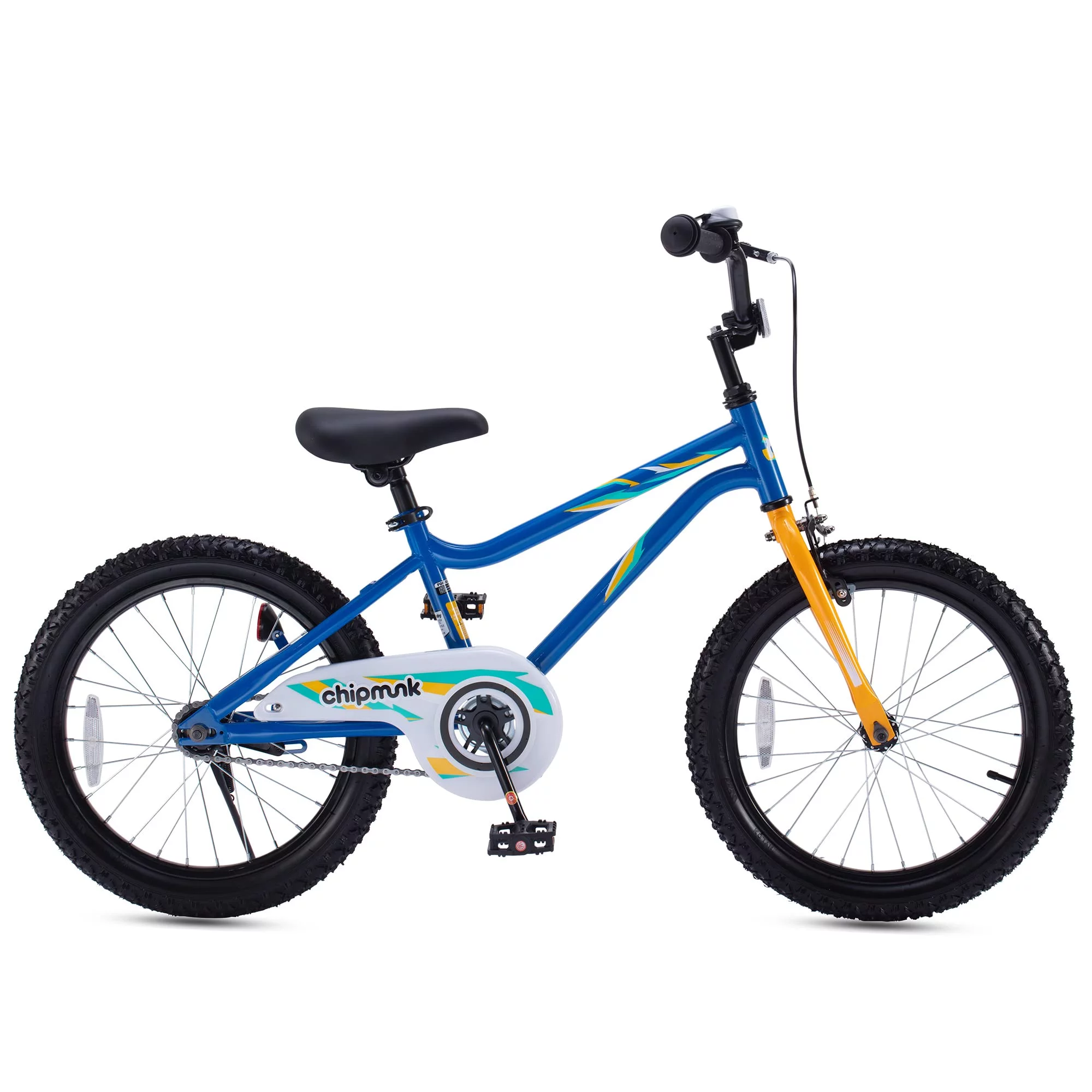 RoyalBaby Chipmunk Kids Bike Boys Girls 18 Inch Bicycle with Kickstand Blue - Womvr