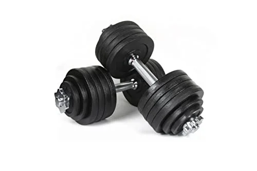 105lbs Adjustable Dumbbell Set One Pair of Adjustable Dumbbells Kits - 105 Lbs (52.5lbs X 2pc) - Womvr
