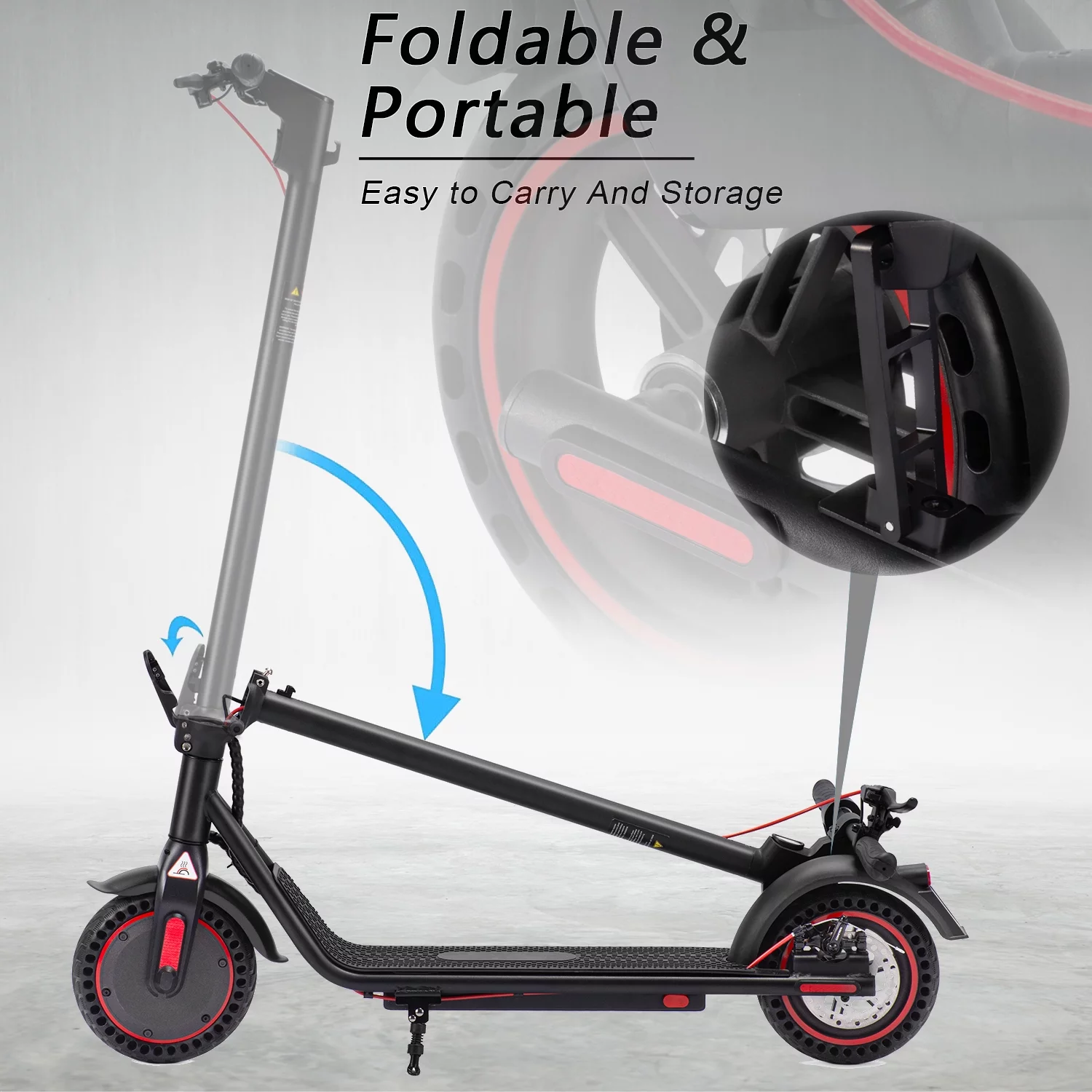 Electric Scooter Upgraded 450W Motor 8.5