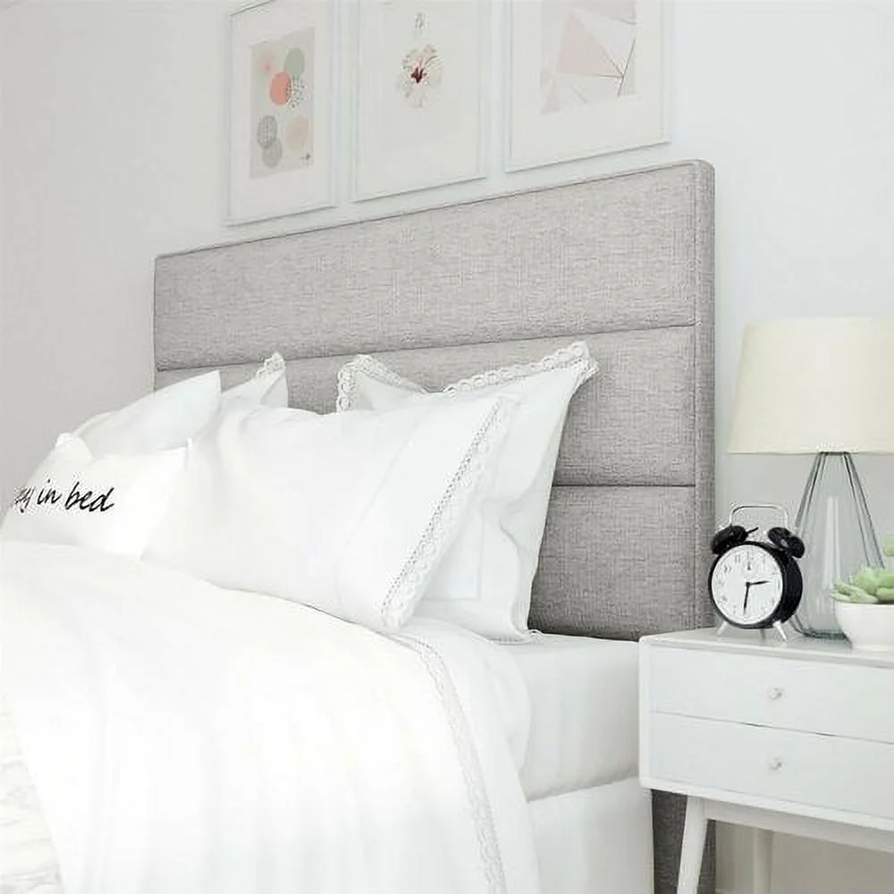 Serta Palisades Queen Upholstered Headboard in Soft Beige - Womvr