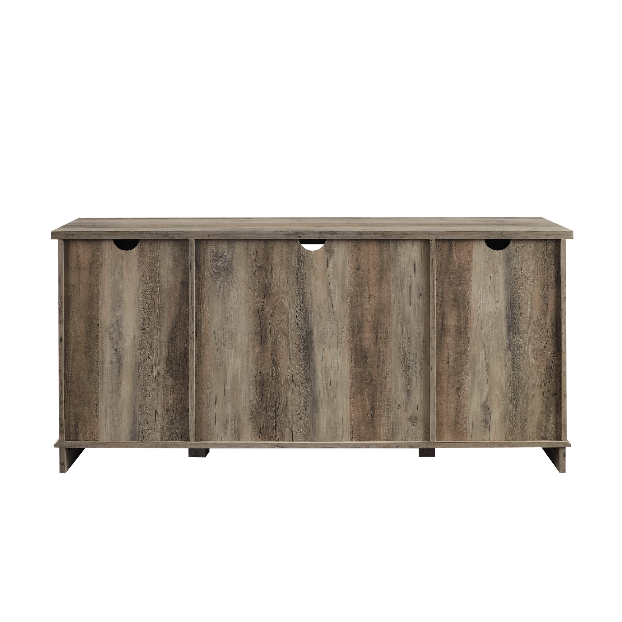 Woven Paths Farmhouse Sliding Barn Door TV Stand for TVs up to 65