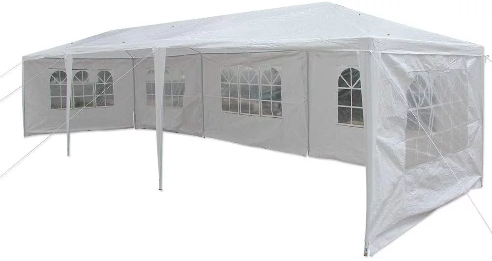 SUGIFT 10'x30' Wedding Party Tent Outdoor Canopy Tent with 8 Side Walls White - Womvr