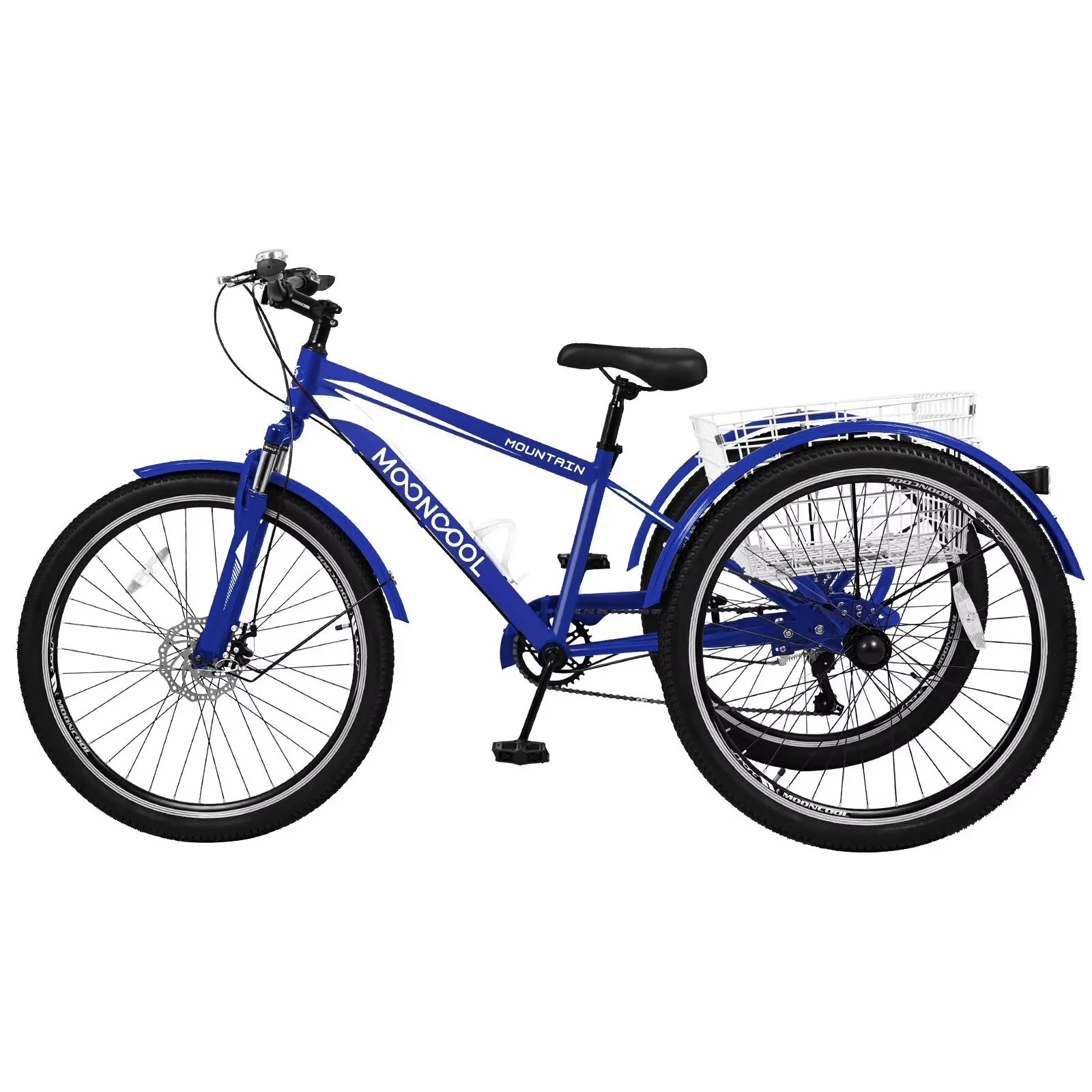 Lilypelle Adult Tricycle, 7 Speed Three Wheel Bicycles, 26